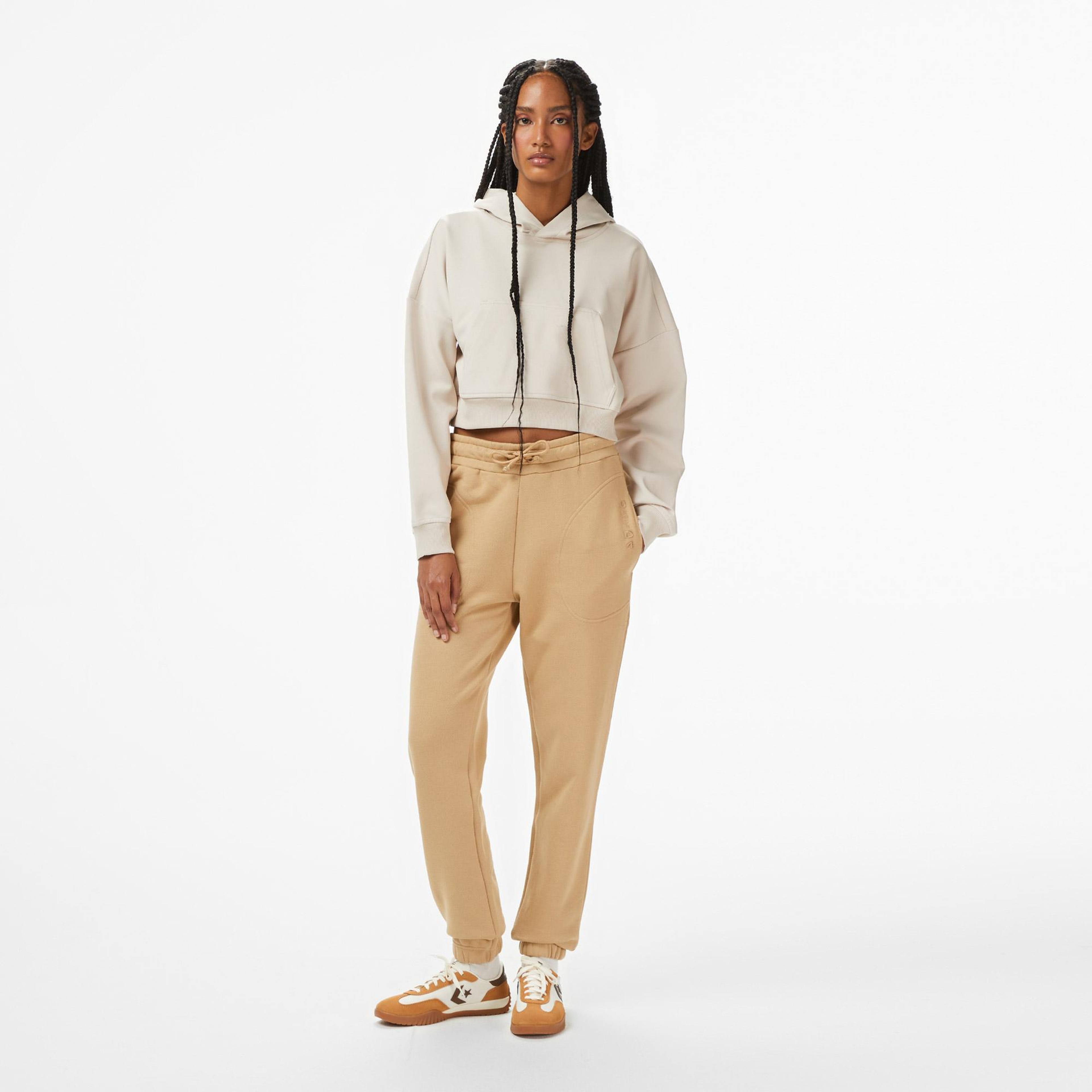 UNITED4 Kadın Gri Kapüşonlu Sweatshirt