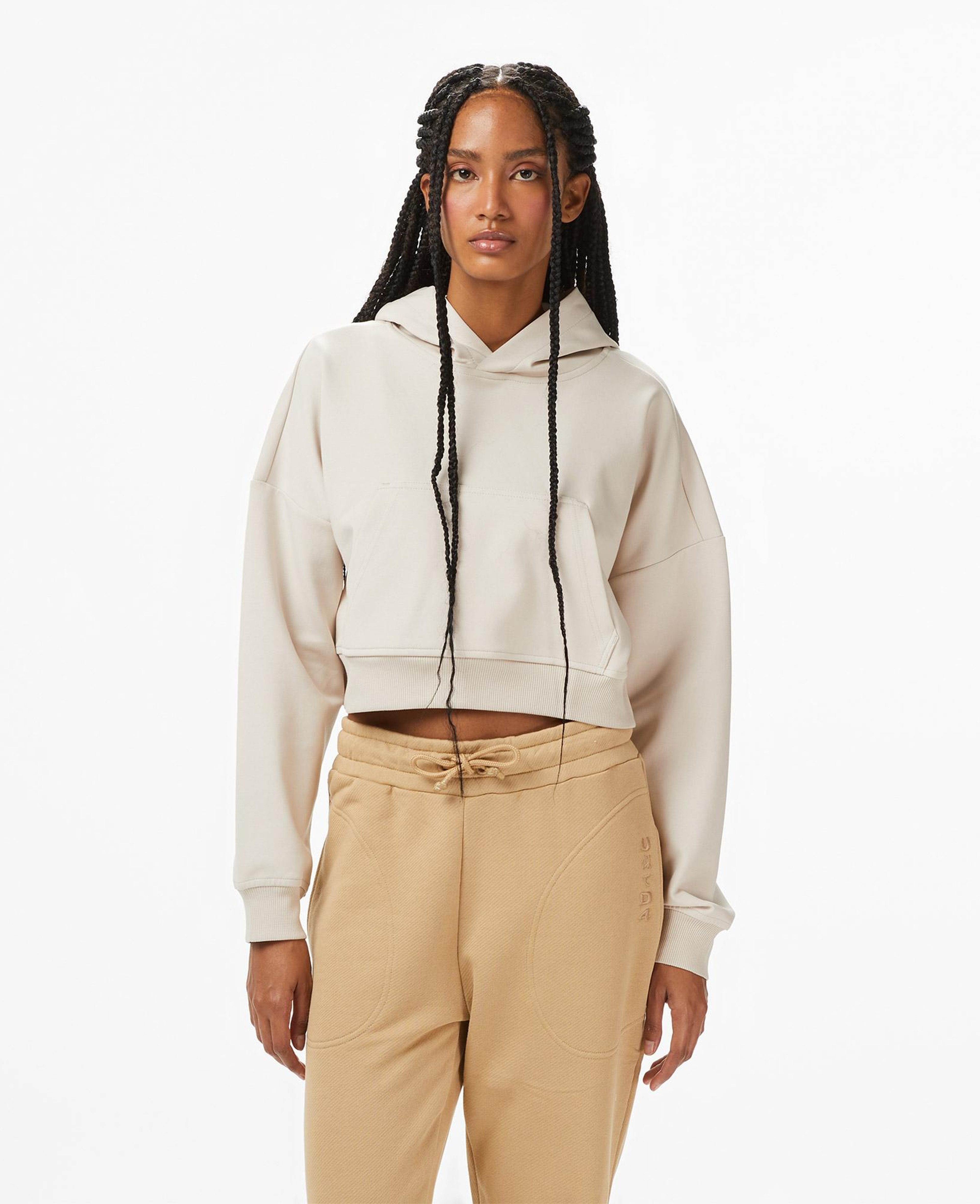 UNITED4 Kadın Gri Kapüşonlu Sweatshirt