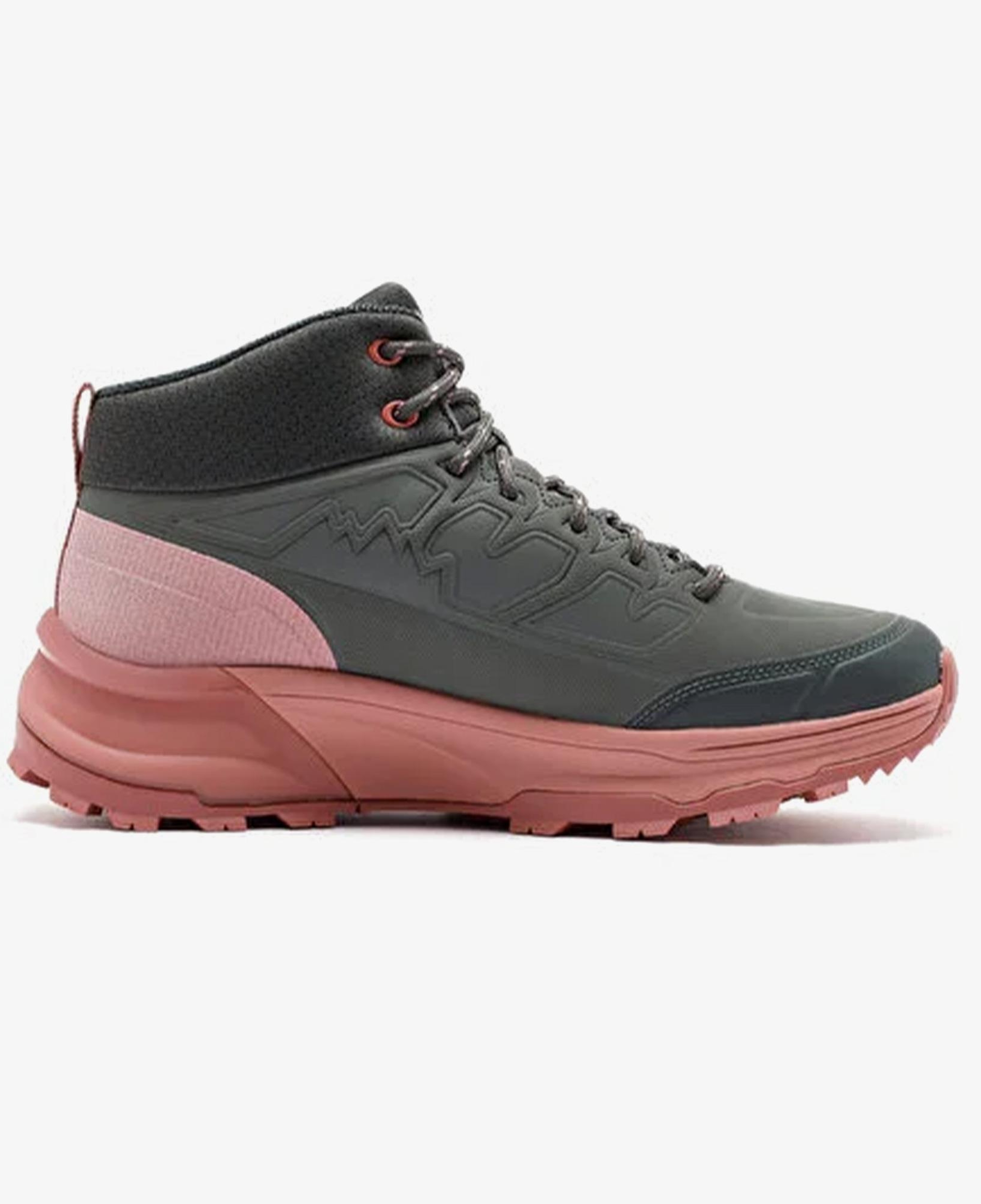 Skechers Max Protect Legacy - Weekend Getaway Kadın Gri Pembe Outdoor Bot