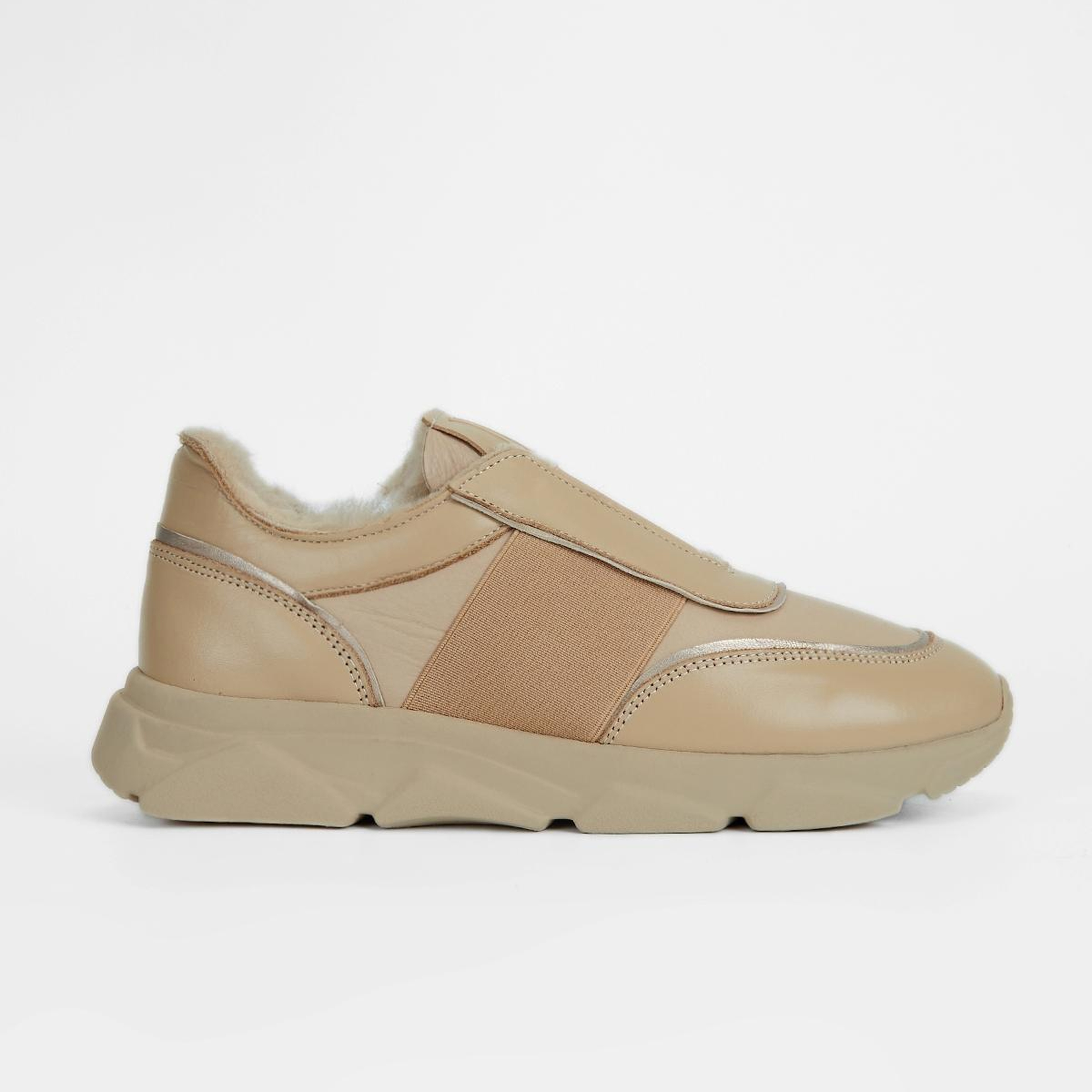 Valmenti Kadın Hakiki Deri Vizon Sneakers & Spor Ayakkabı