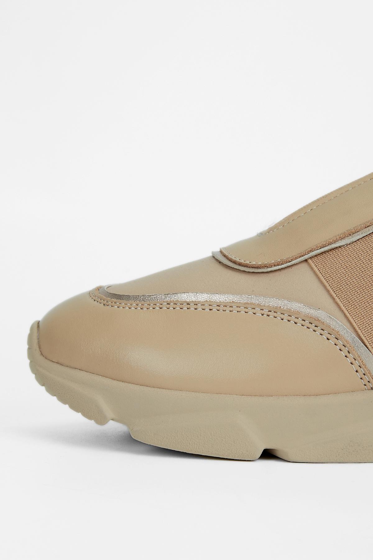 Valmenti Kadın Hakiki Deri Vizon Sneakers & Spor Ayakkabı