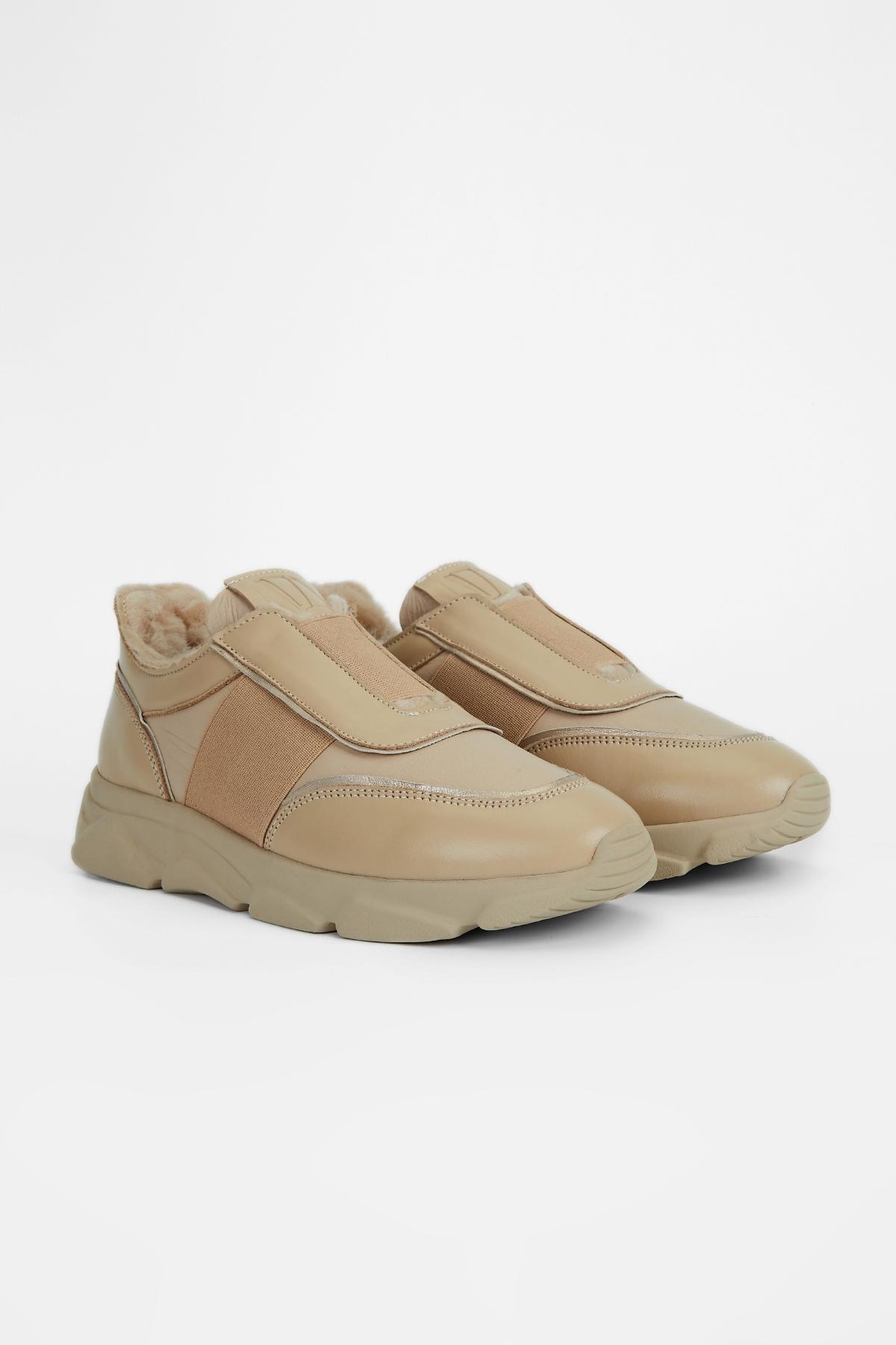 Valmenti Kadın Hakiki Deri Vizon Sneakers & Spor Ayakkabı