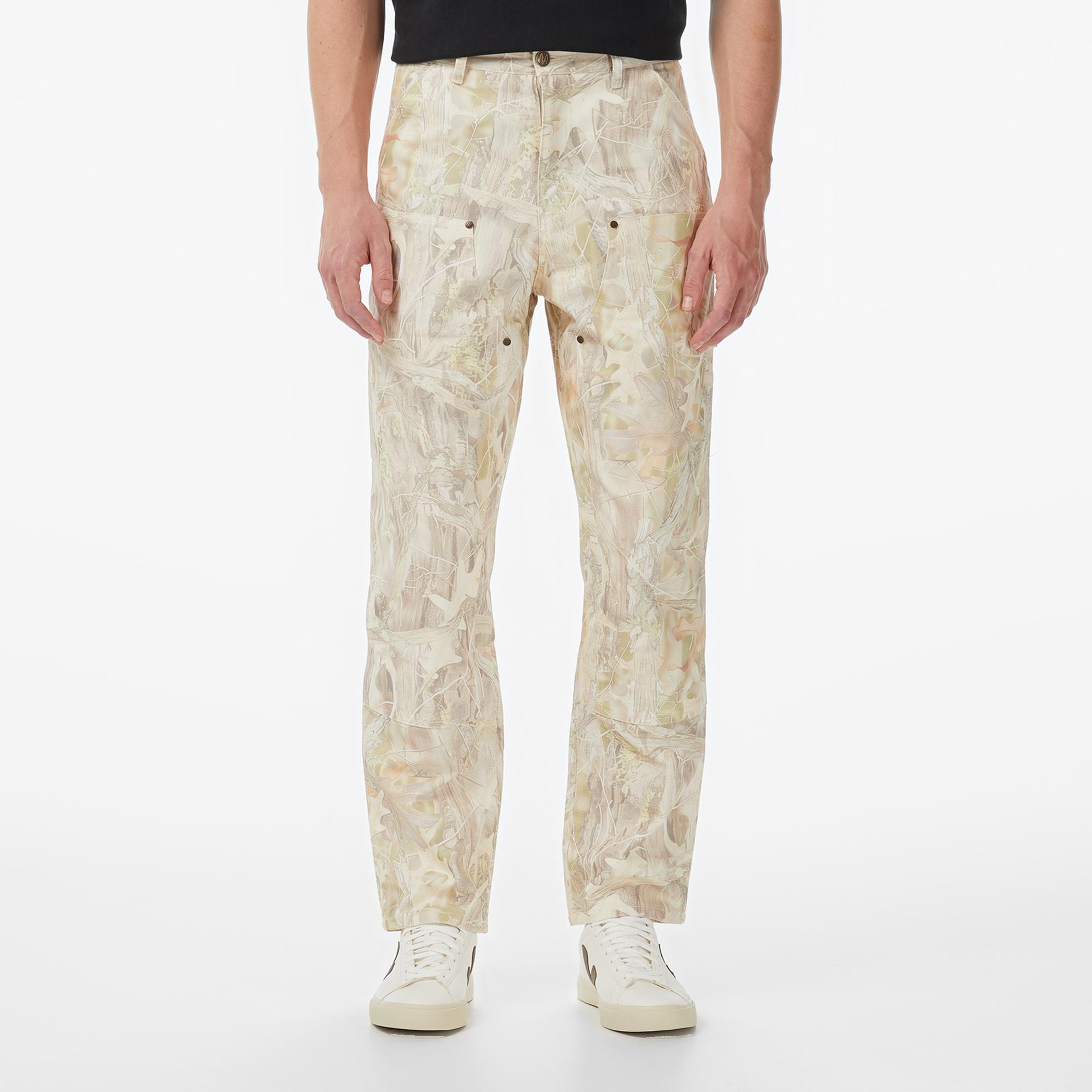 Market Handyman Camo Carpenter Erkek Beyaz Pantolon