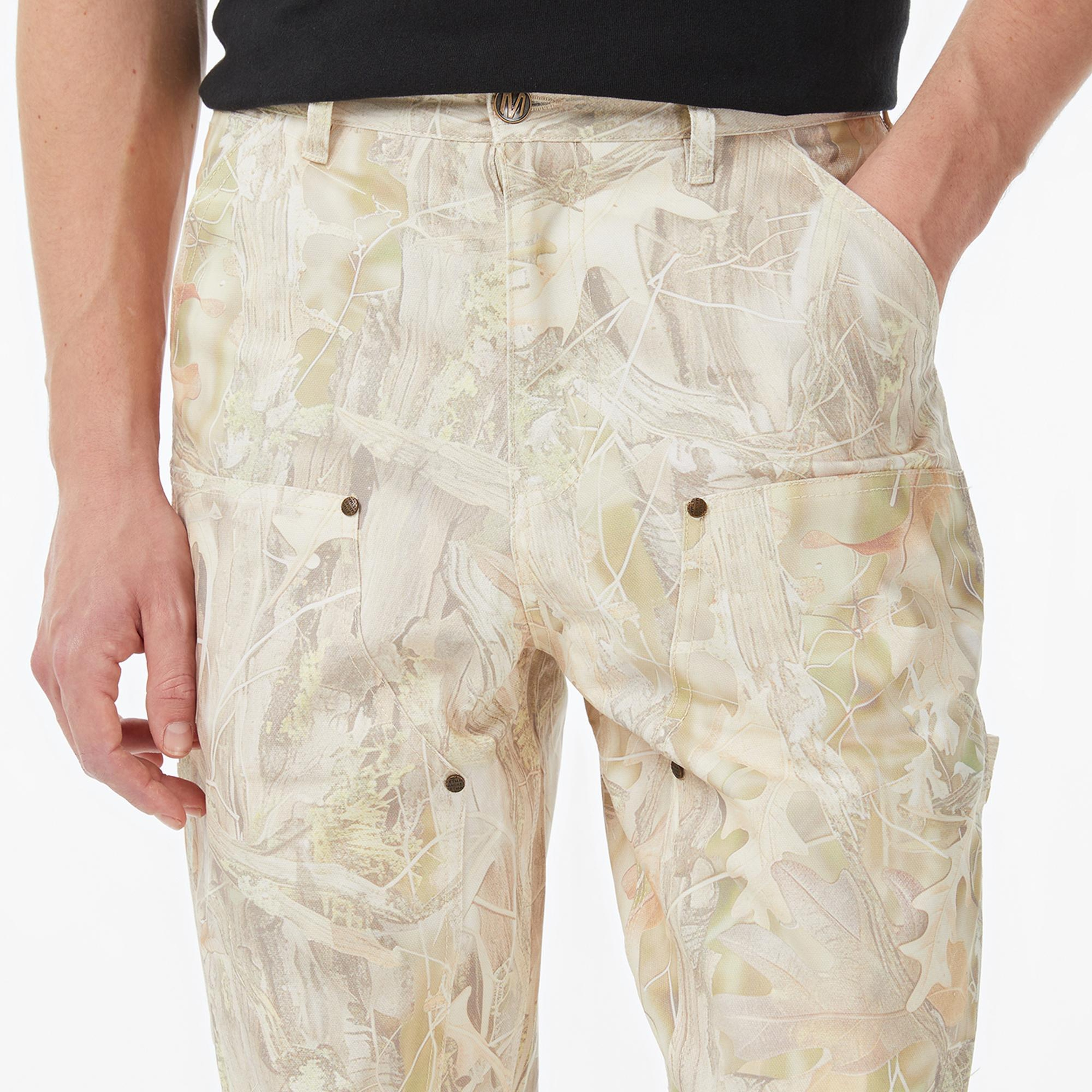 Market Handyman Camo Carpenter Erkek Beyaz Pantolon