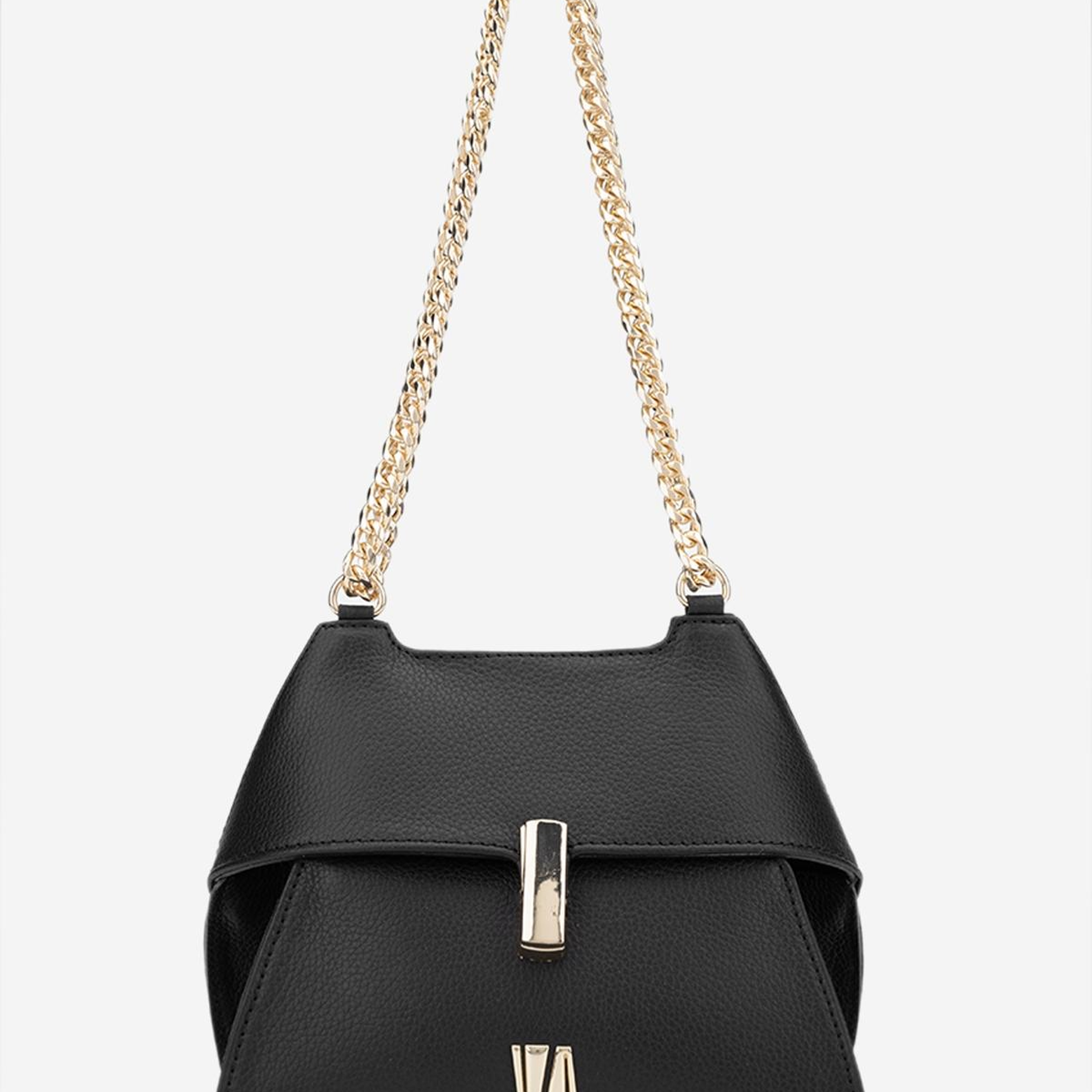 Valmenti Kadın Hakiki Deri Siyah Floter Omuz Çanta