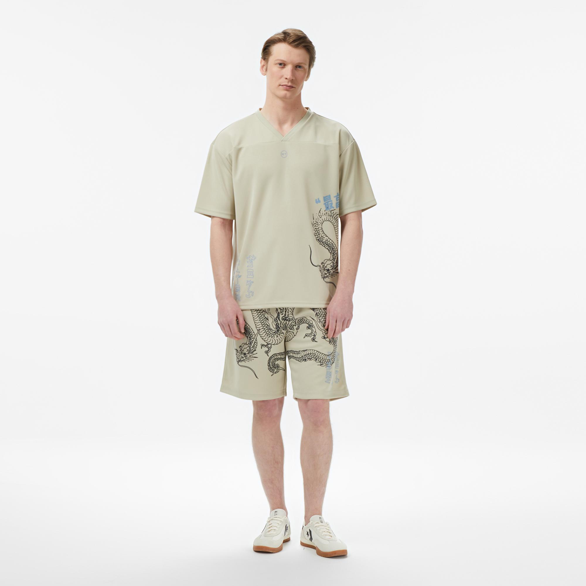 UNITED4 Regular Fit Erkek Krem T-Shirt