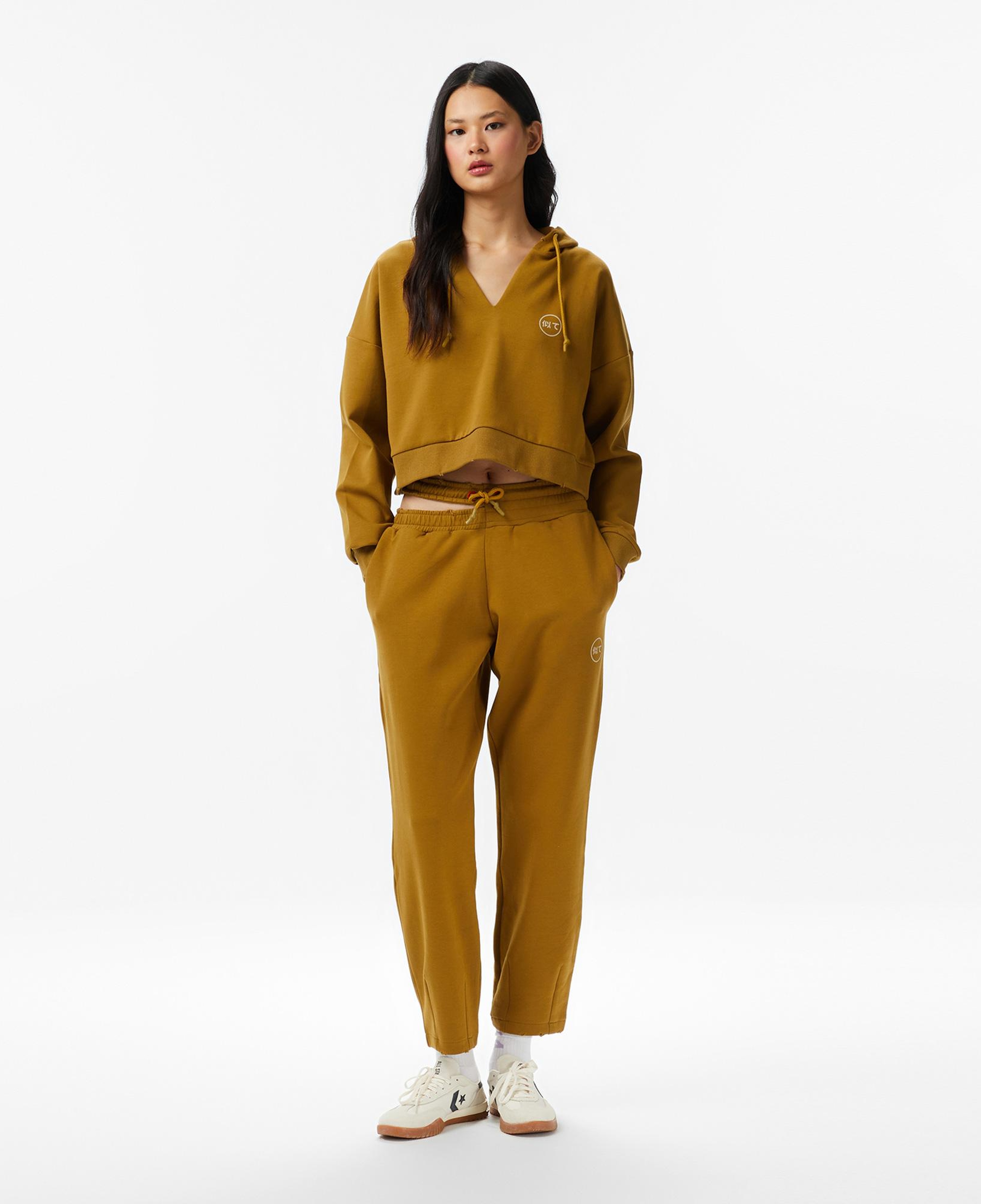 UNITED4 Regular Fit Kadın Kahverengi Pantolon