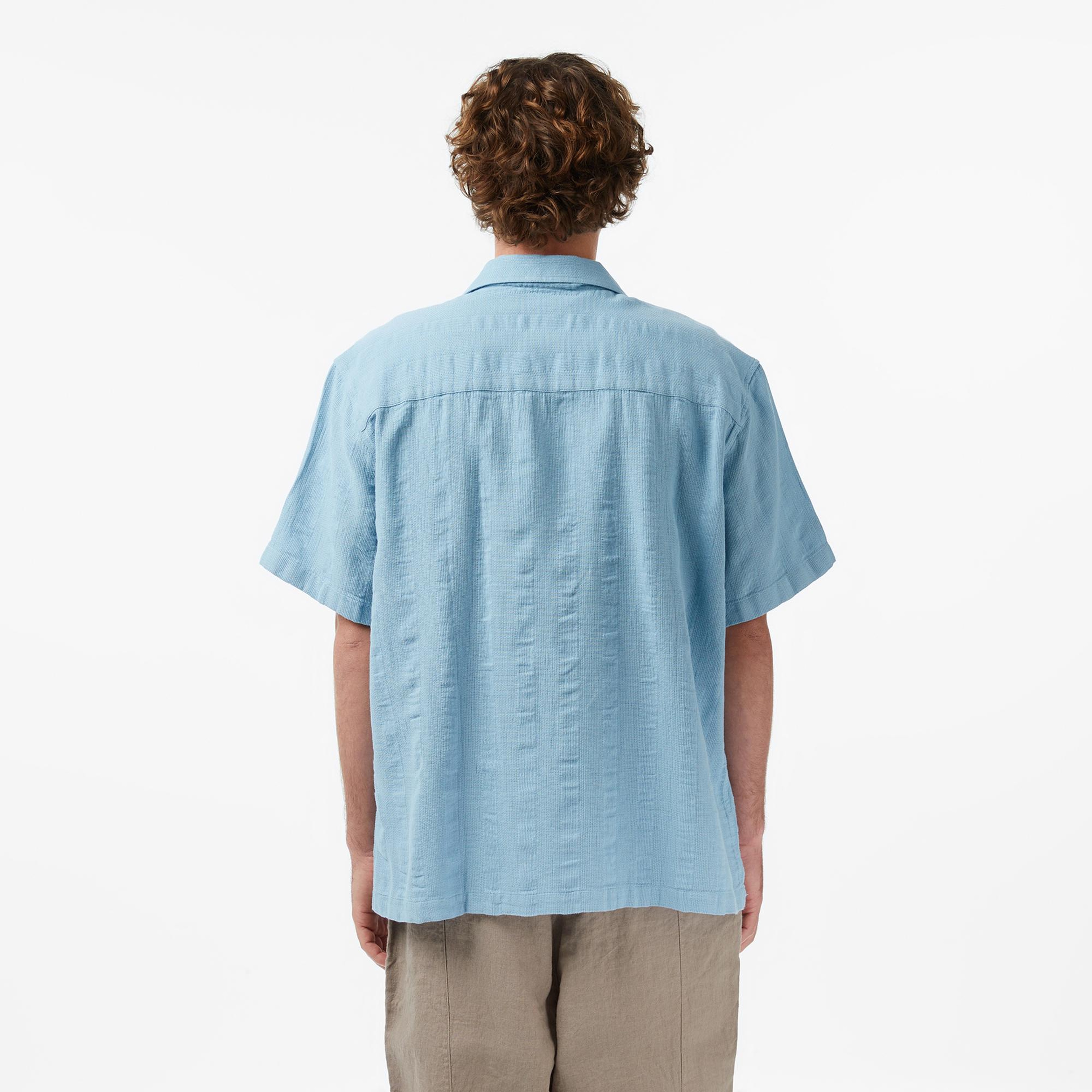 UNITED4 Comfort Fit Erkek Mavi Gömlek