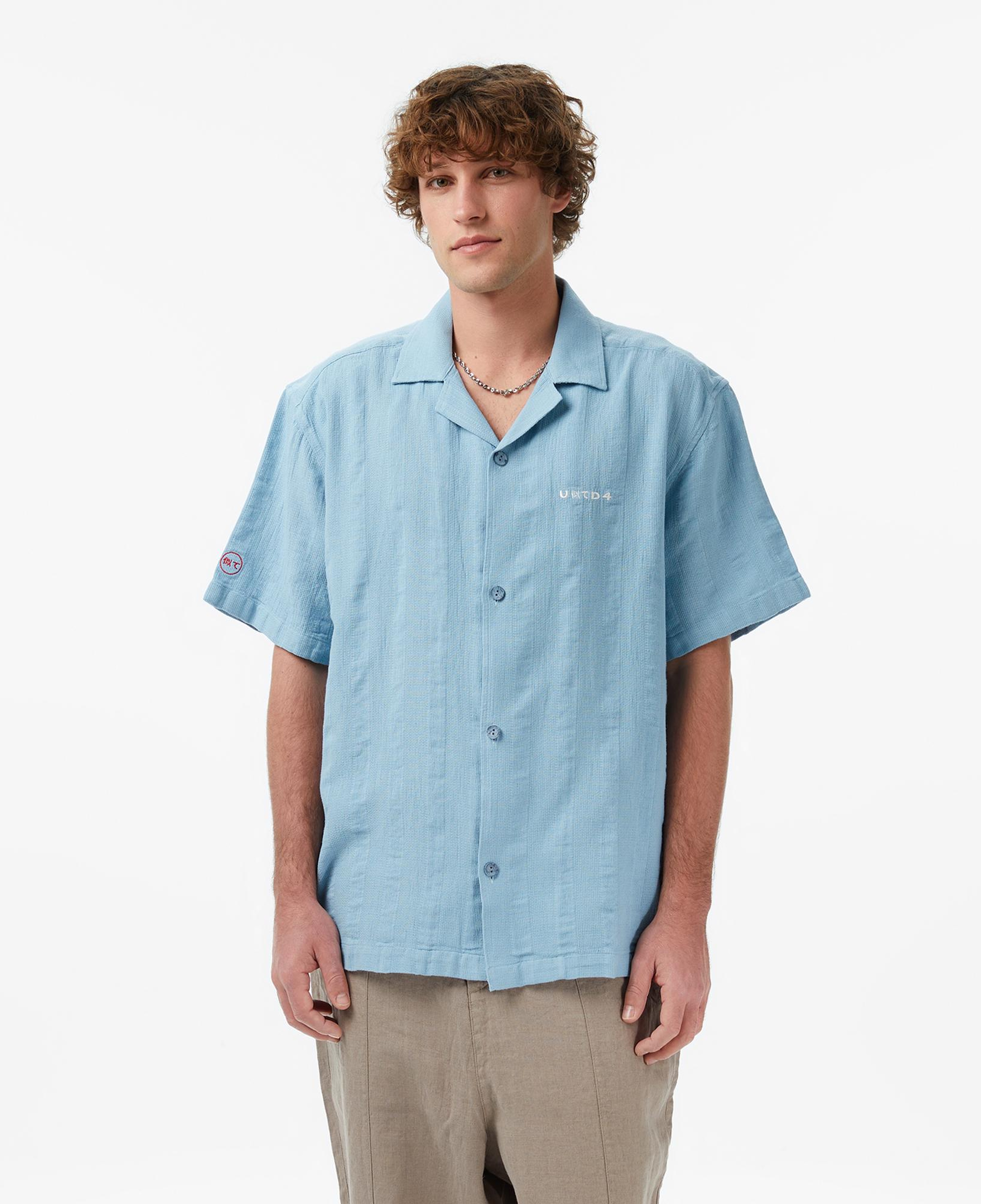 UNITED4 Comfort Fit Erkek Mavi Gömlek
