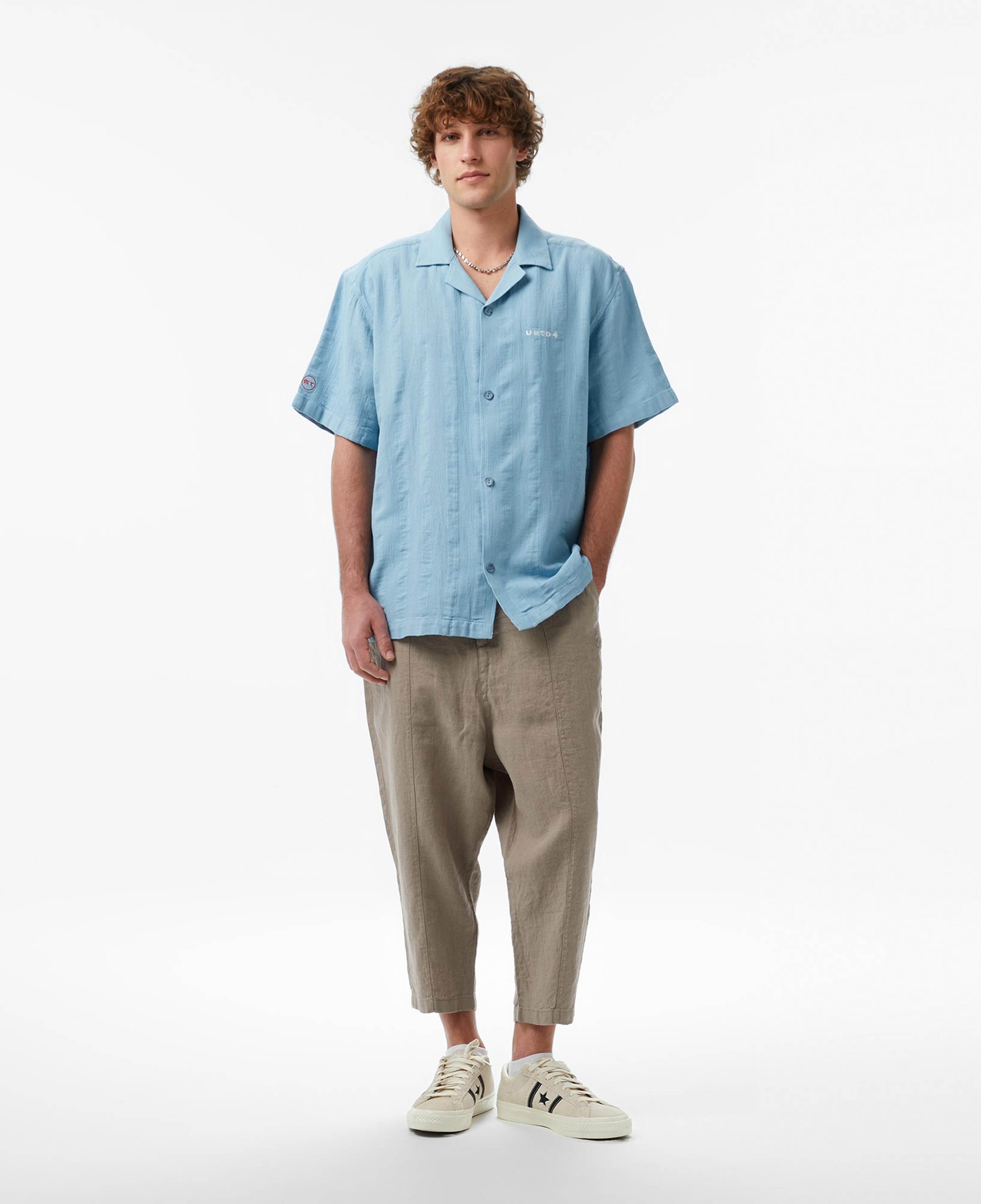 UNITED4 Comfort Fit Erkek Mavi Gömlek