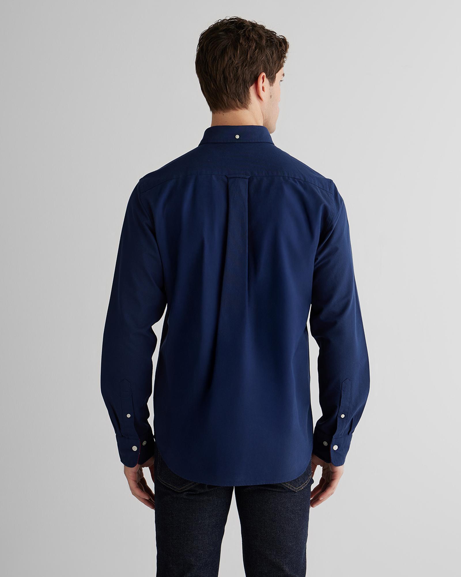 GANT Erkek Lacivert Regular Fit Oxford Gömlek