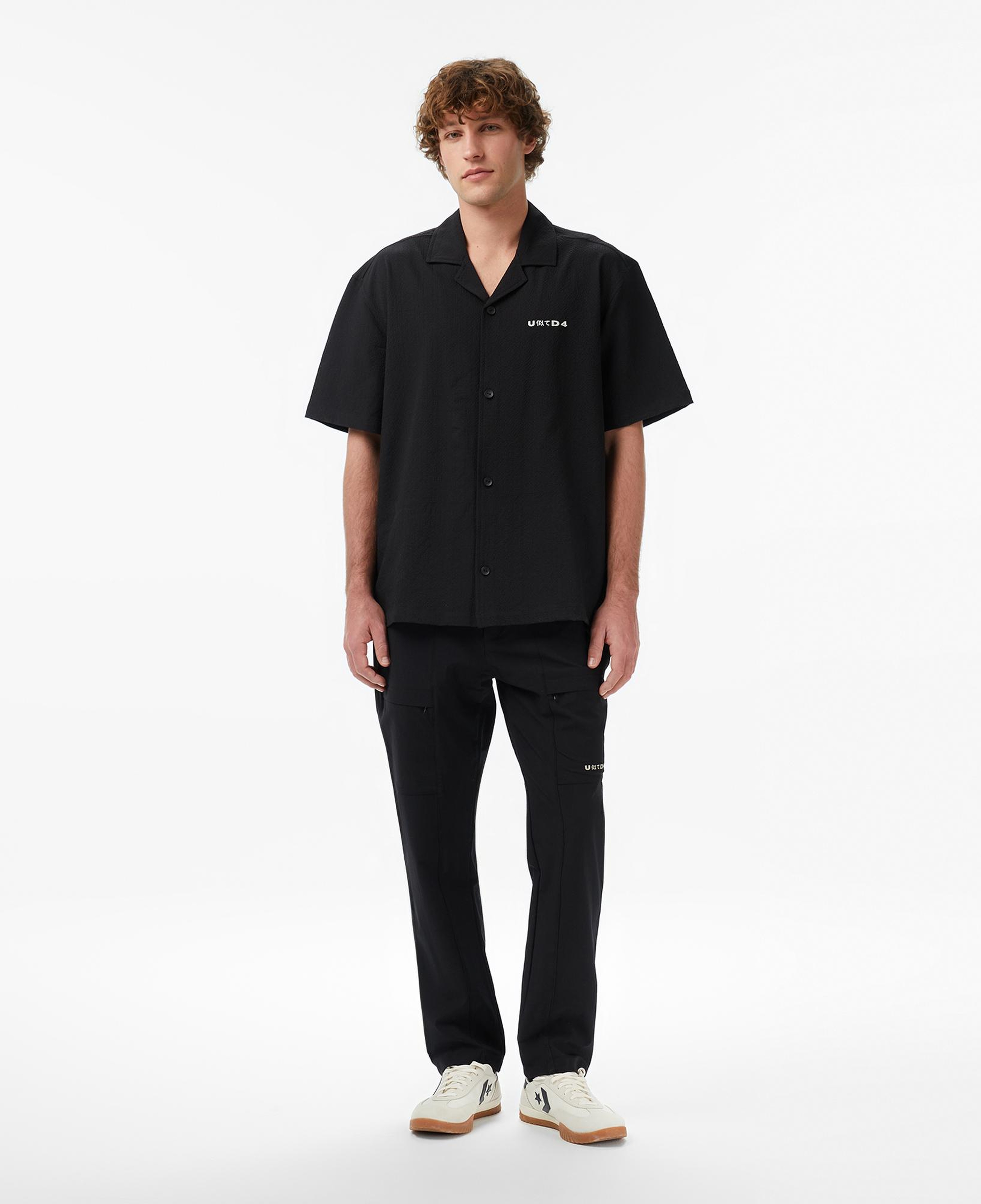 UNITED4 Comfort Fit Erkek Siyah Gömlek