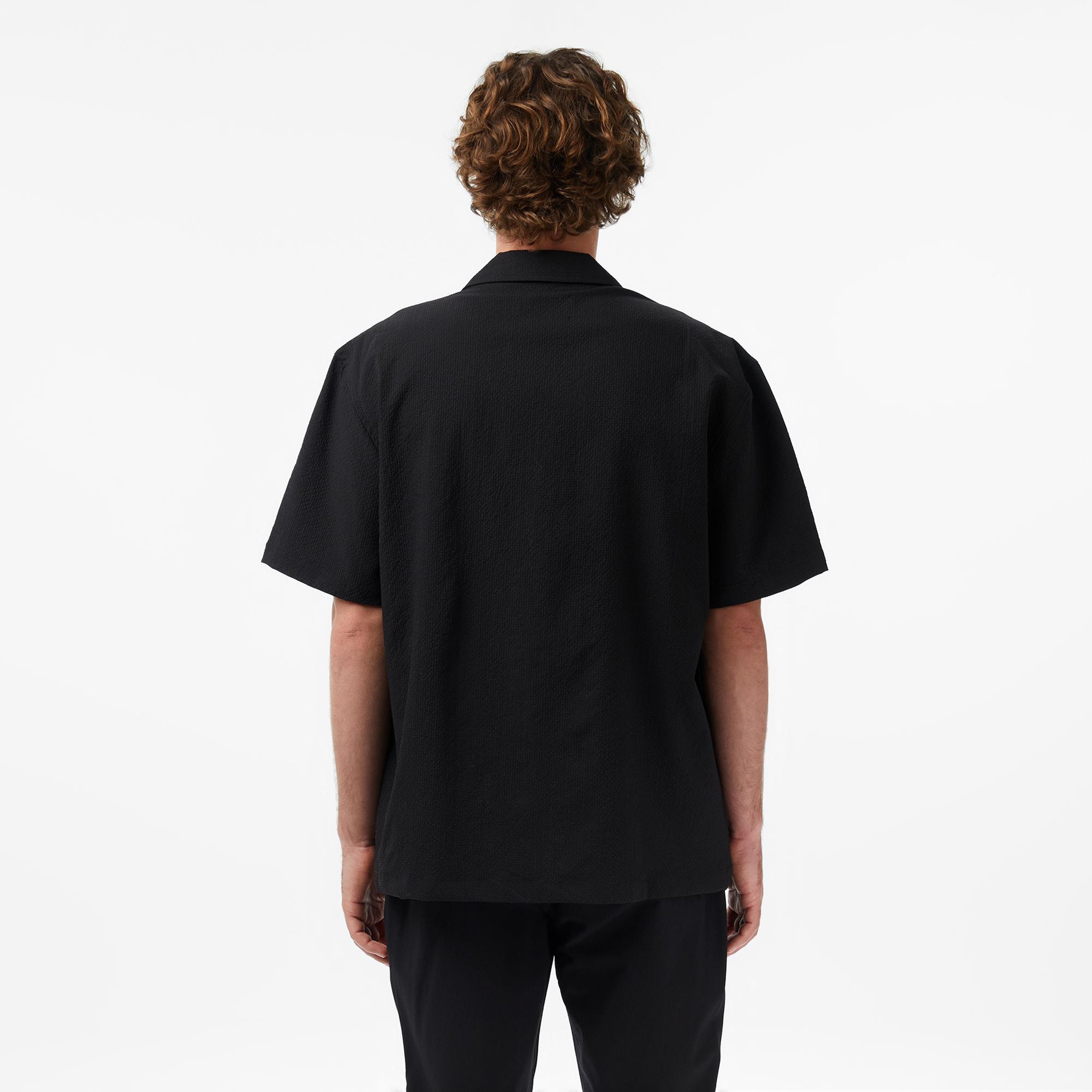 UNITED4 Comfort Fit Erkek Siyah Gömlek
