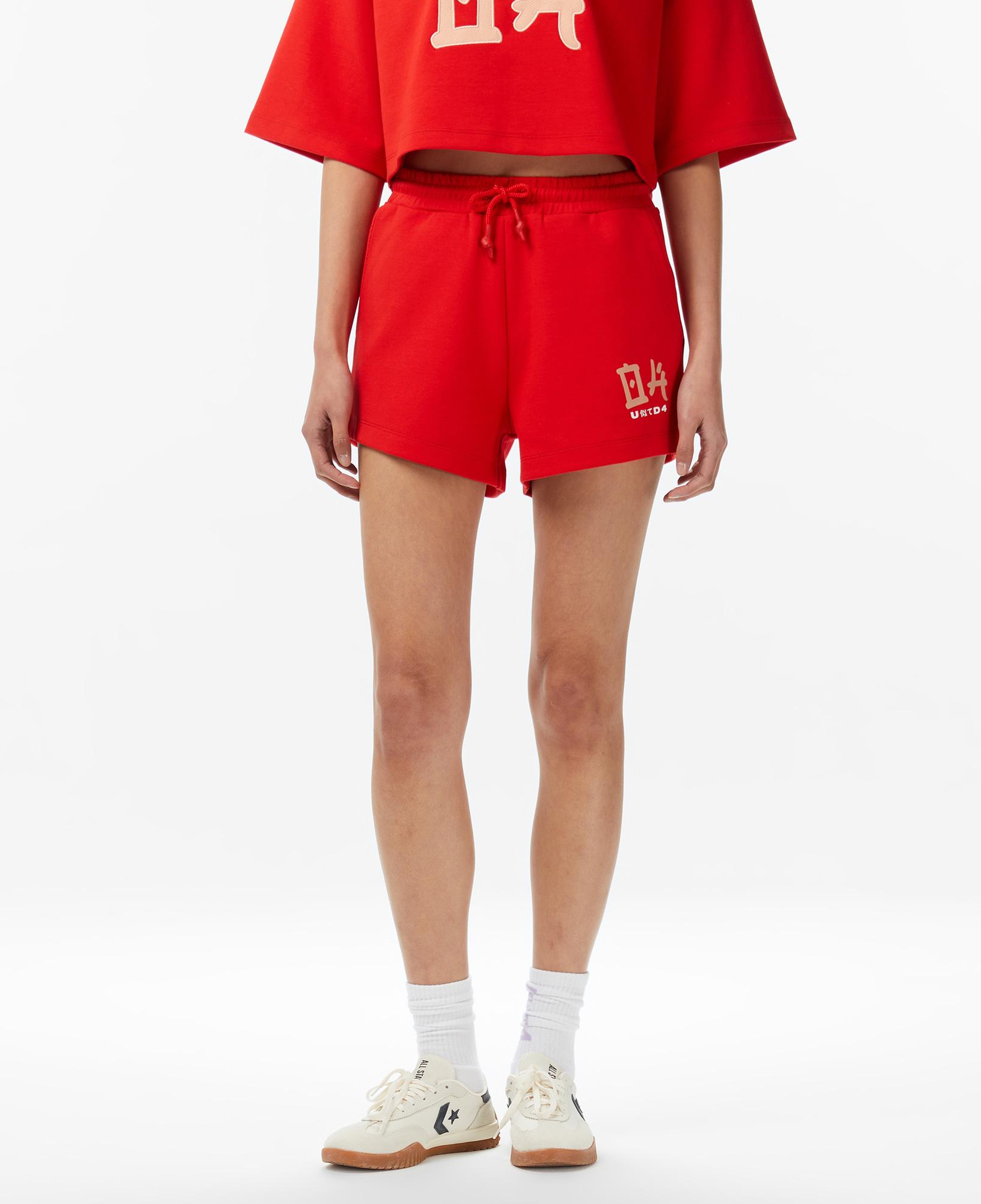 UNITED4 Regular Fit Kadın Kırmızı Şort