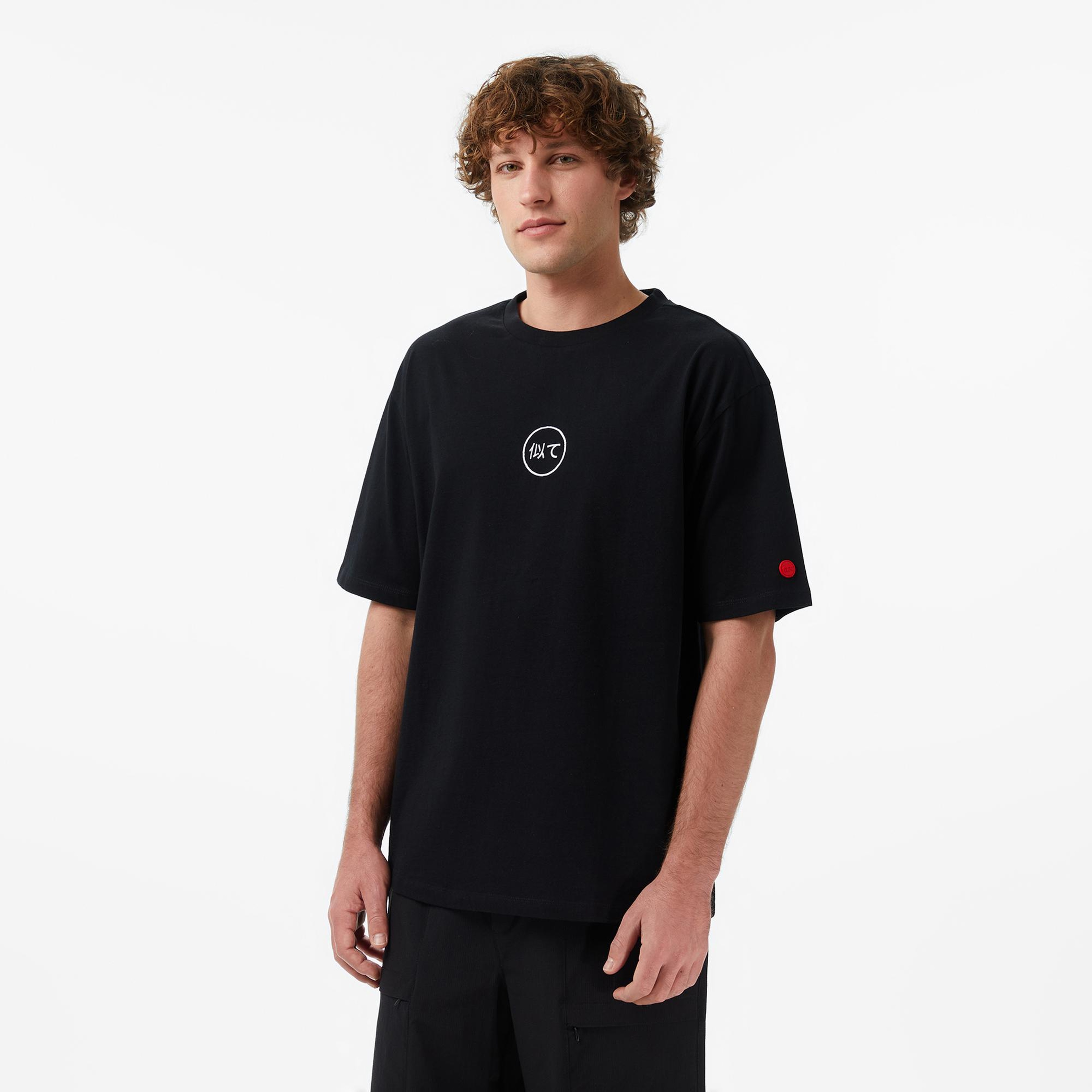 UNITED4 Regular Fit Erkek Siyah T-Shirt