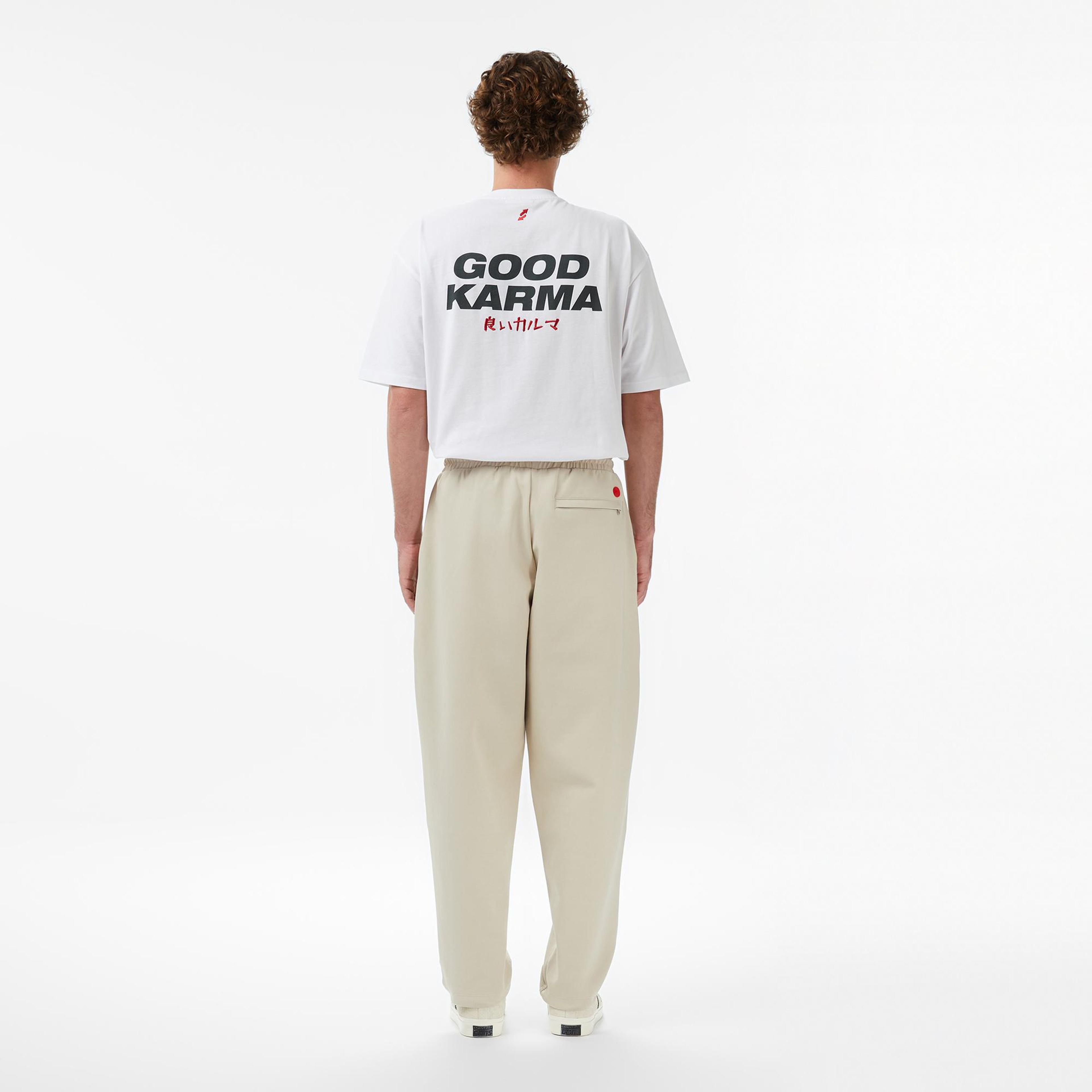 UNITED4 Oversize Fit Erkek Krem Eşofman Altı