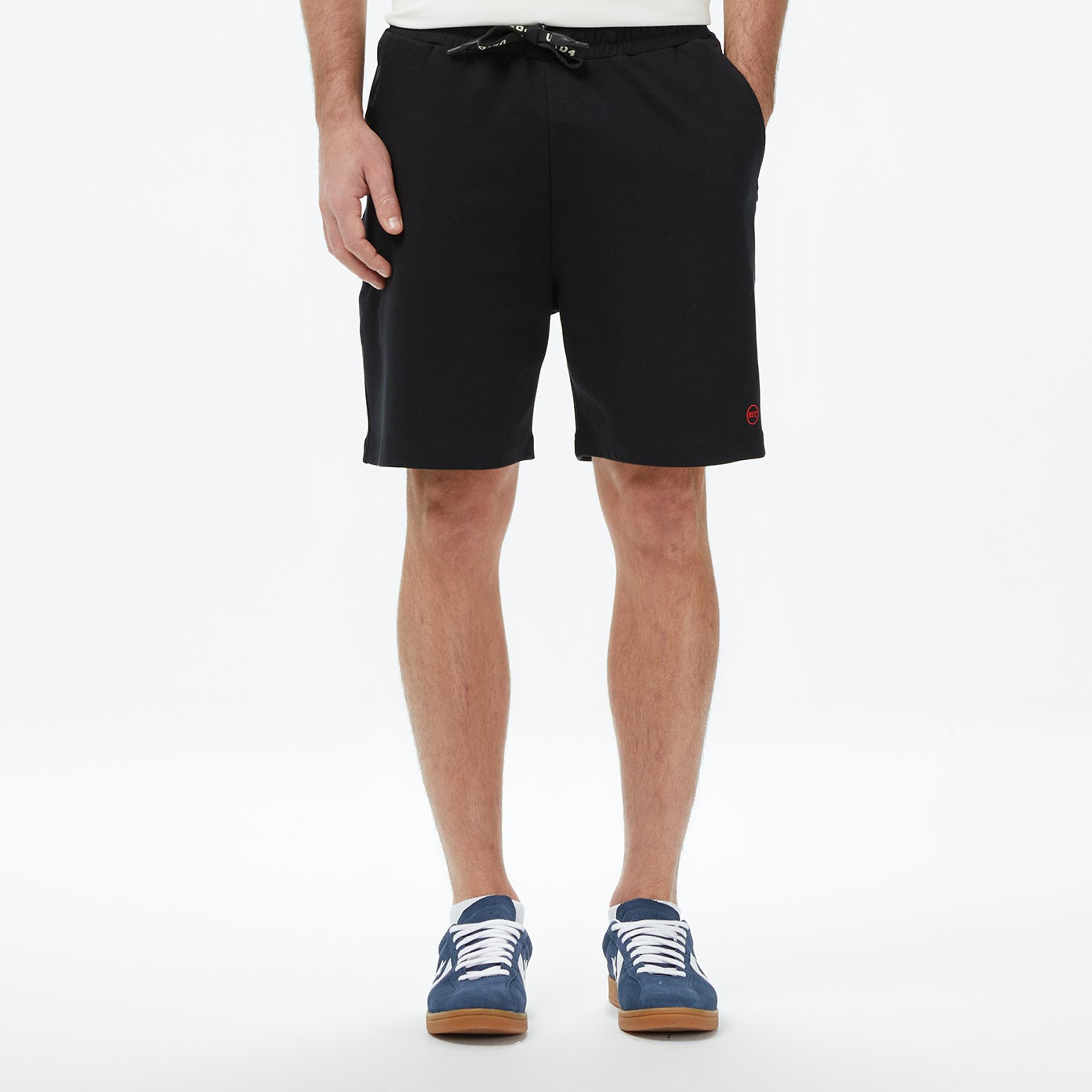 UNITED4 Regular Fit Erkek Siyah Şort