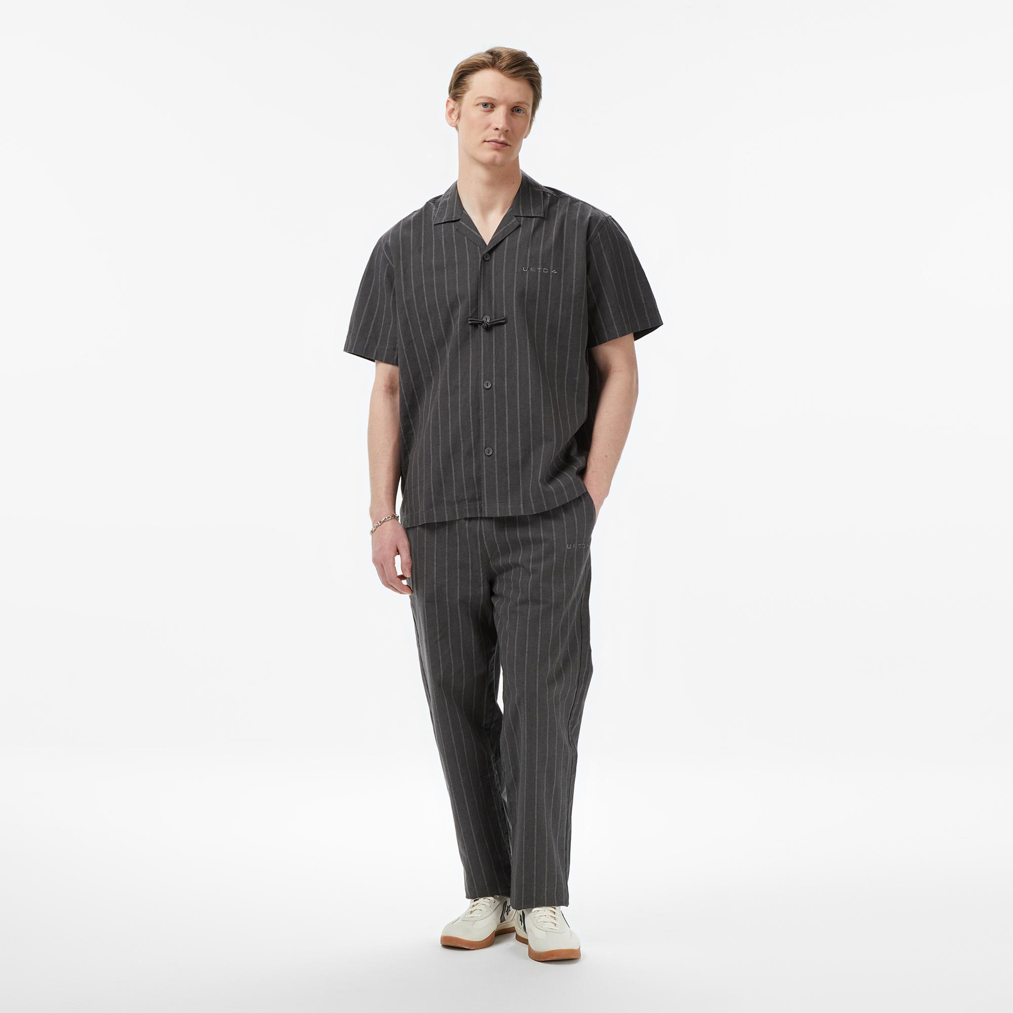 UNITED4 Comfort Fit Erkek Gri Gömlek