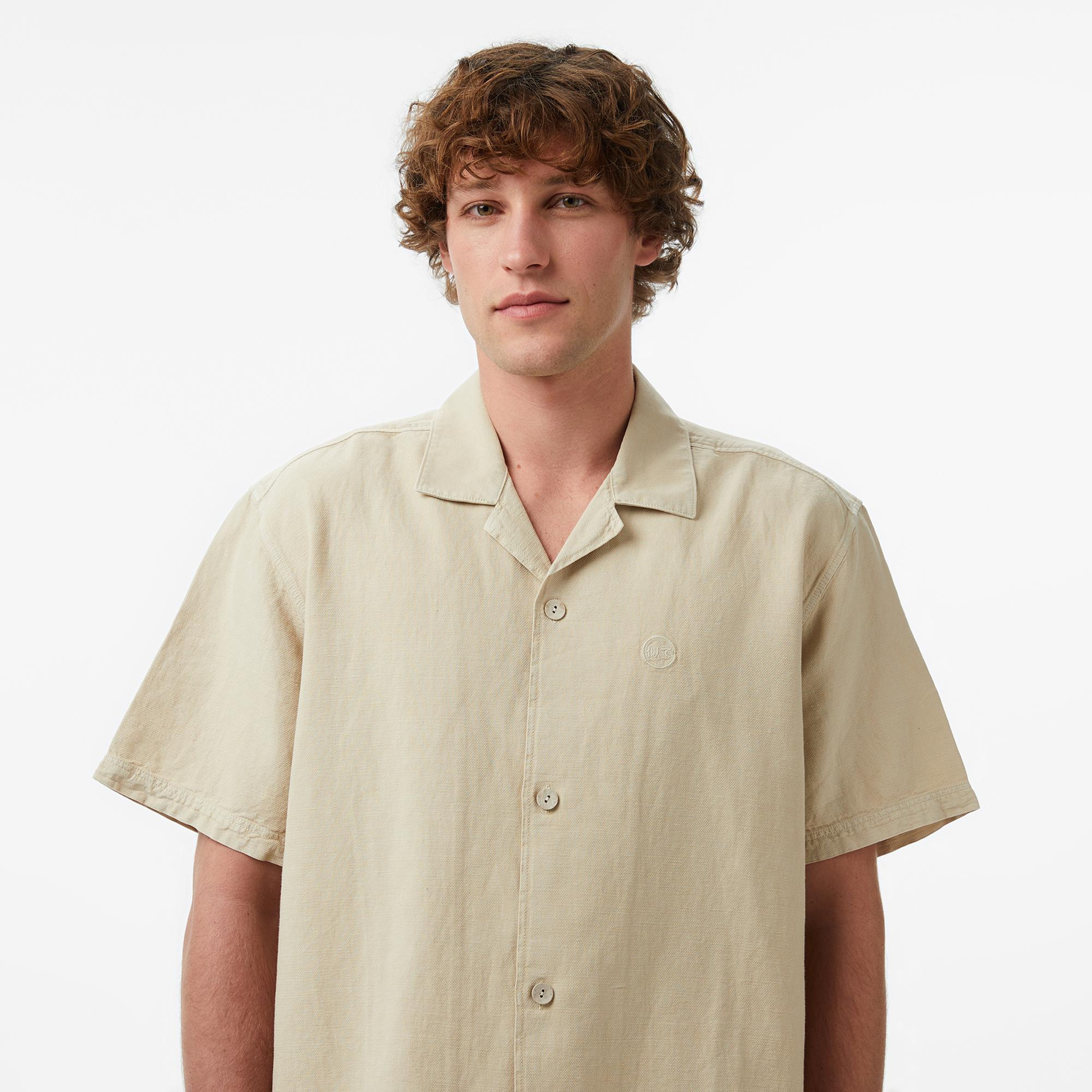 UNITED4 Comfort Fit Erkek Krem Gömlek