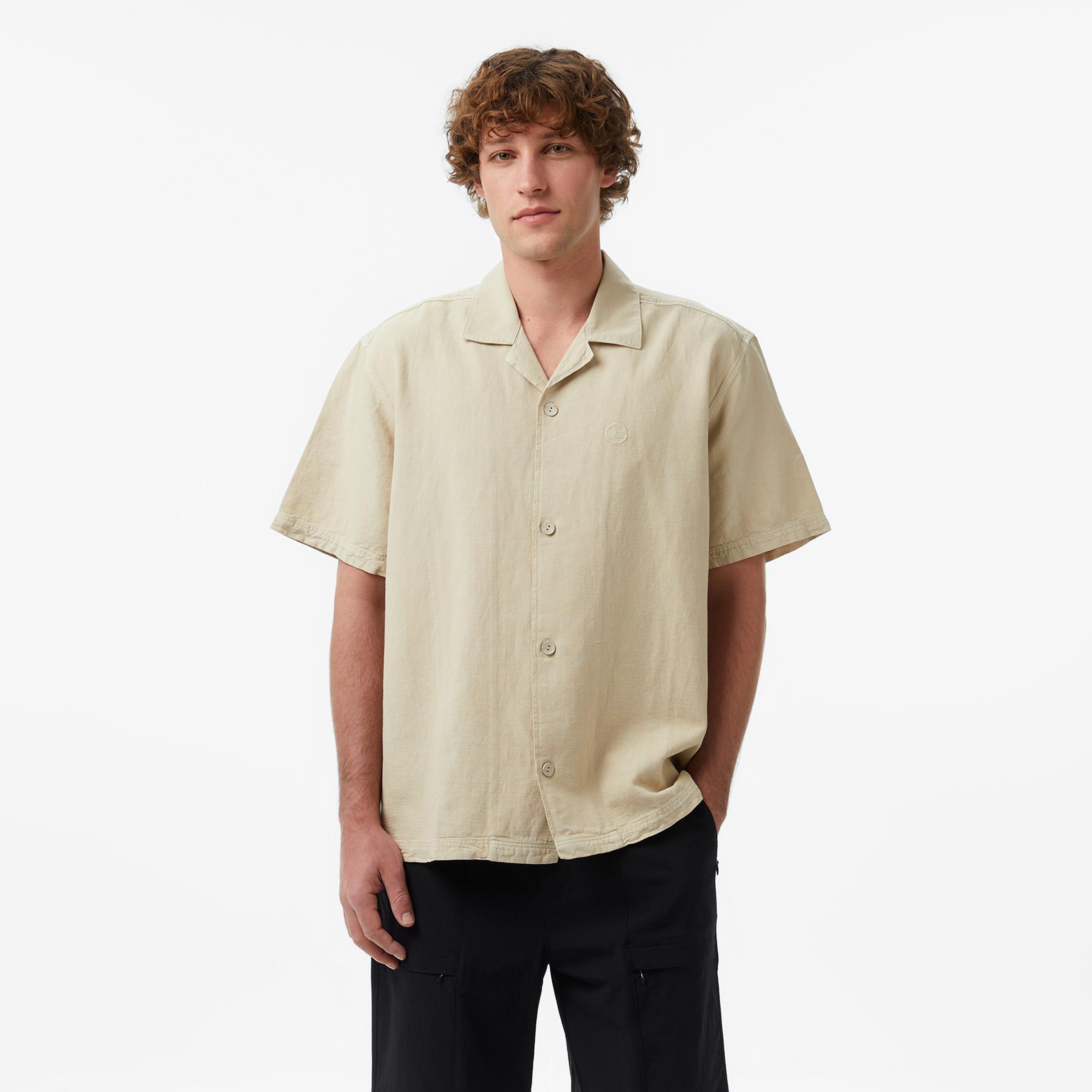 UNITED4 Comfort Fit Erkek Krem Gömlek