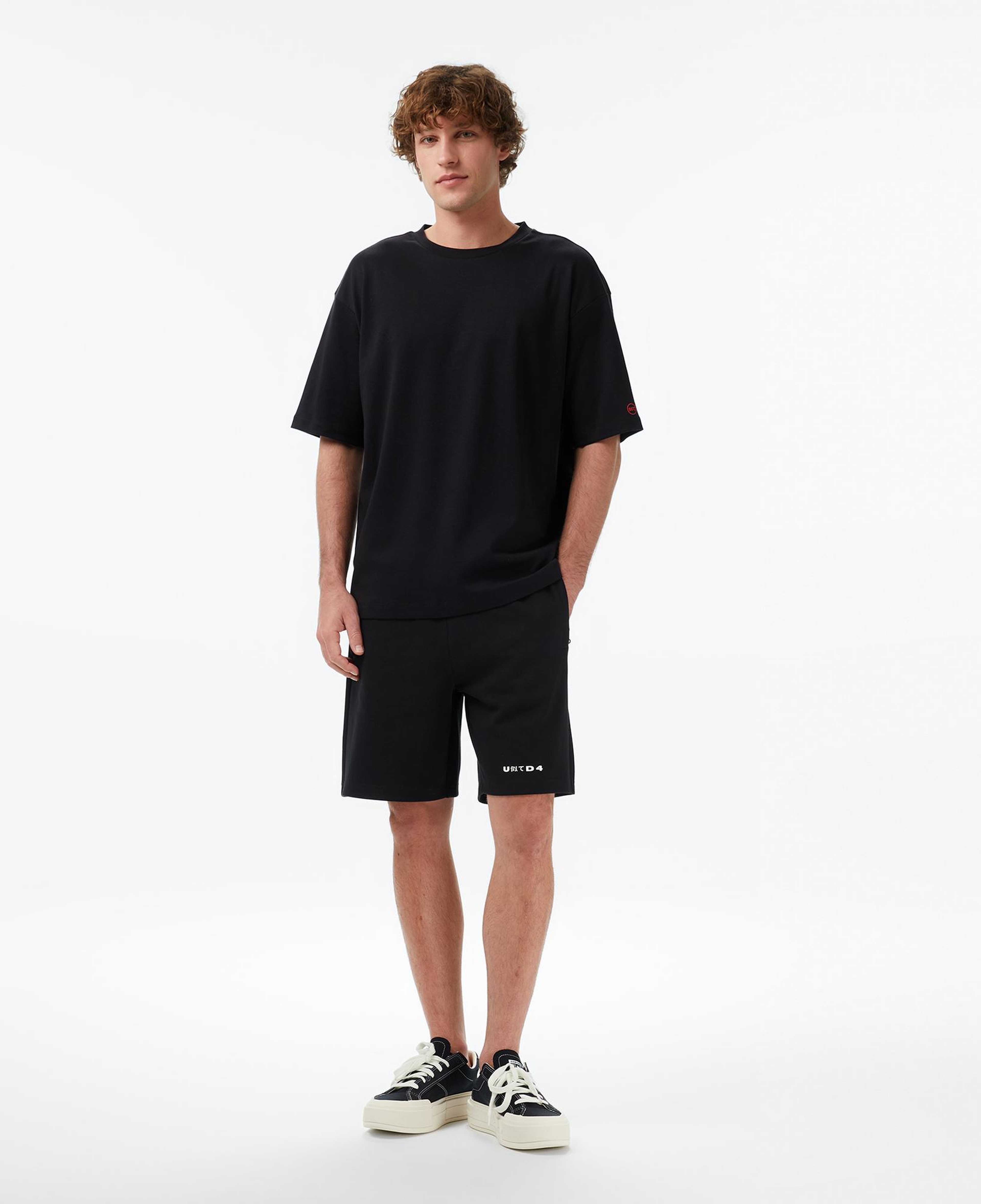 UNITED4 Regular Fit Erkek Siyah T-Shirt