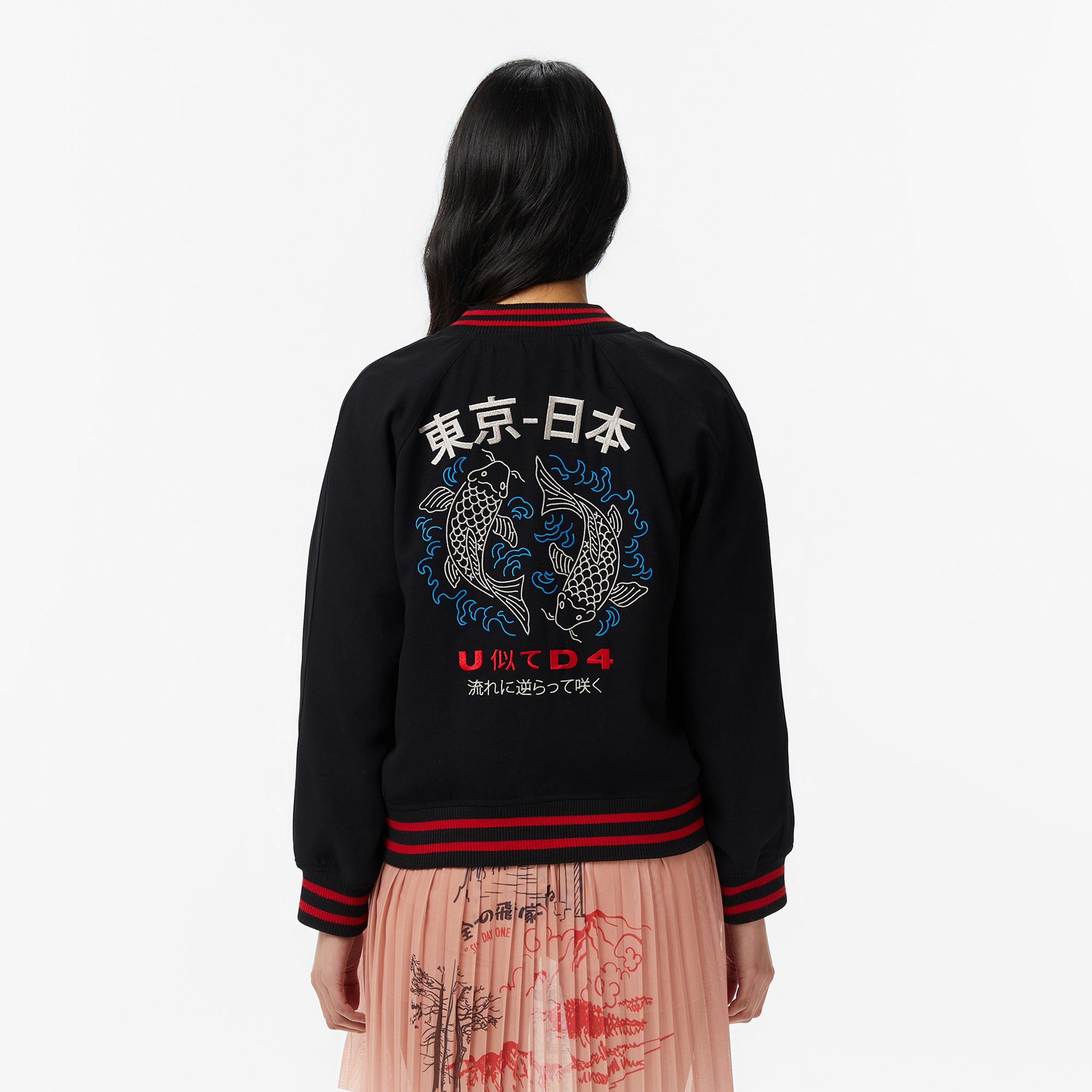 UNITED4 Regular Fit Kadın Siyah Mont