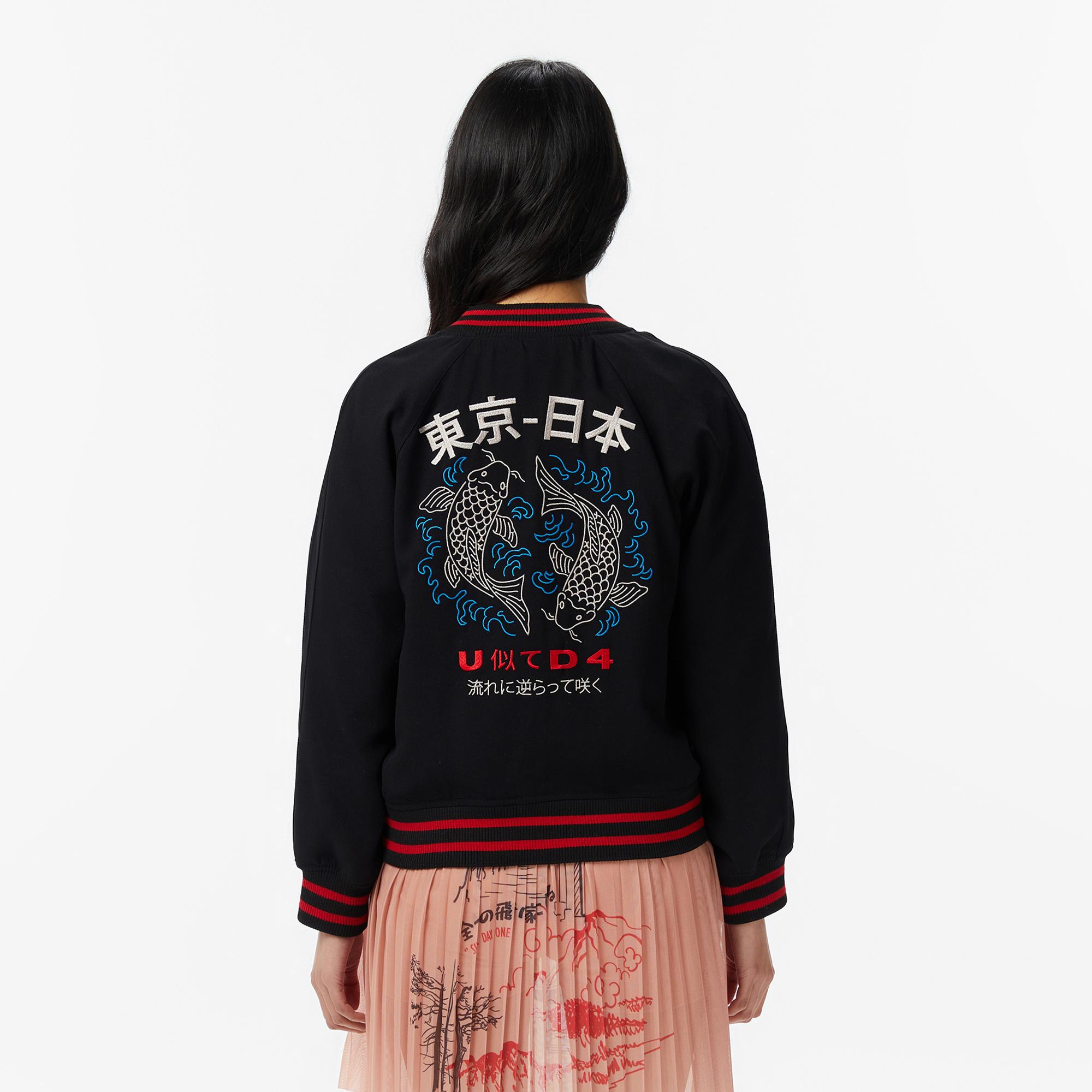 UNITED4 Regular Fit Kadın Siyah Mont