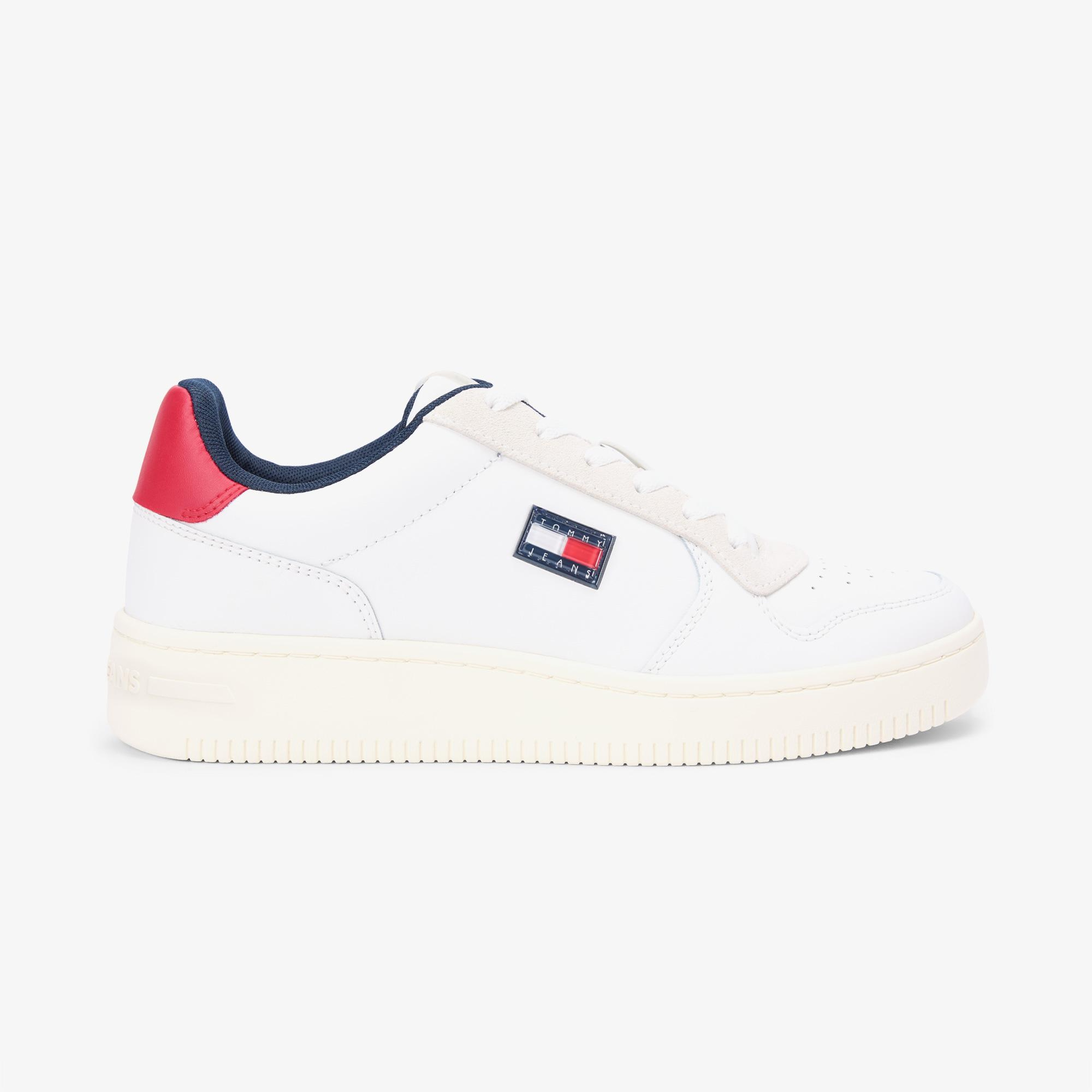 Tommy Hilfiger Retro Basket Erkek Beyaz Spor Ayakkabı