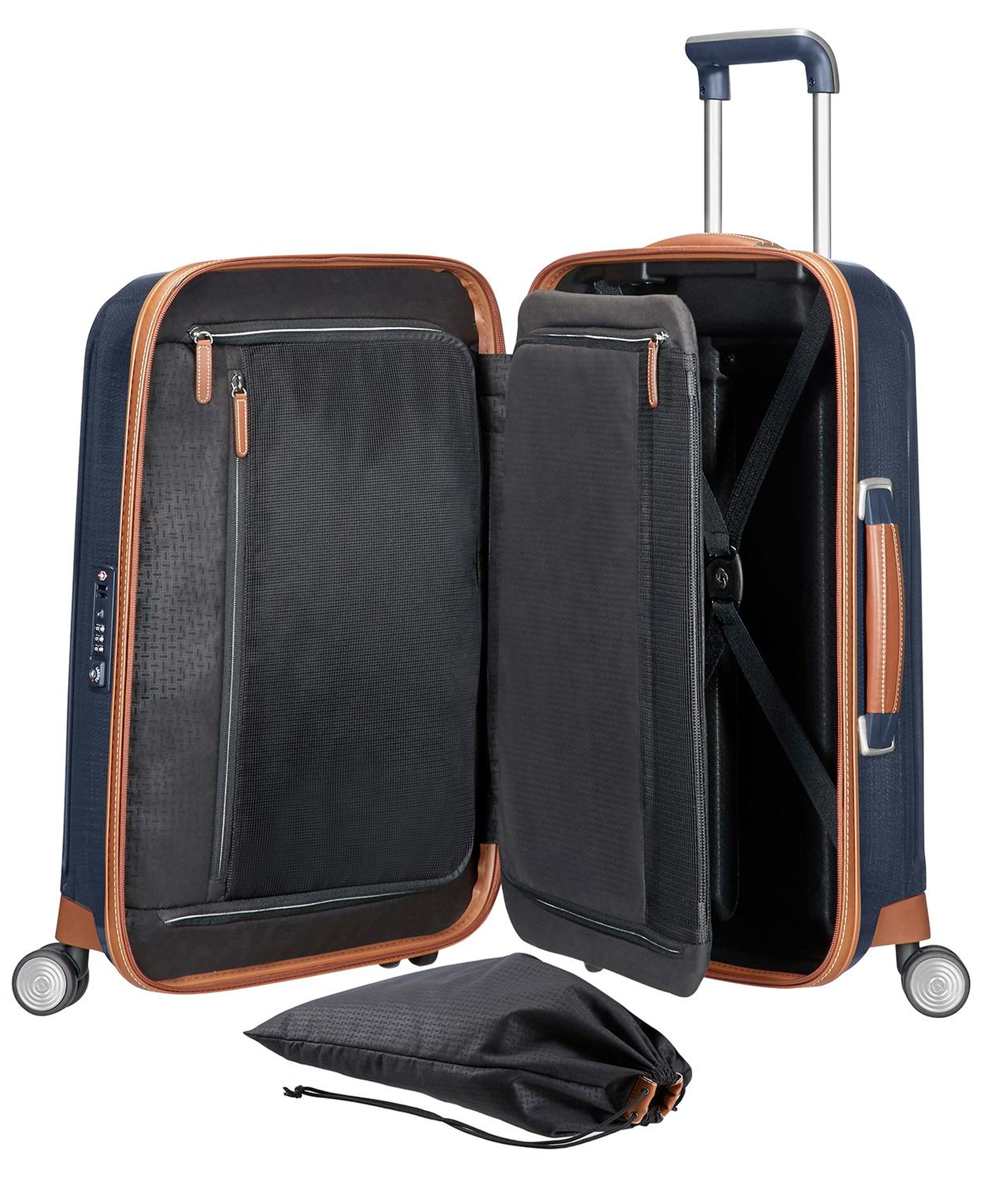 Samsonite Lacivert  Lite-Cube Dlx Spinner - 55/20 Kabin Boy Valiz