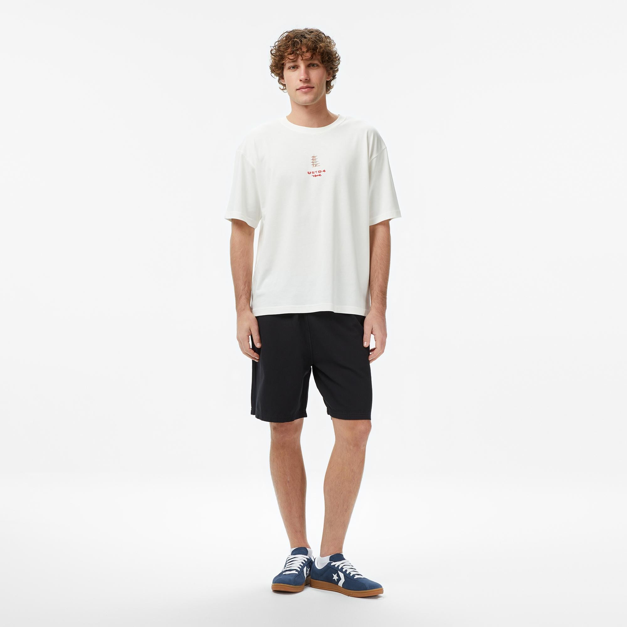 UNITED4 Regular Fit Erkek Siyah Şort