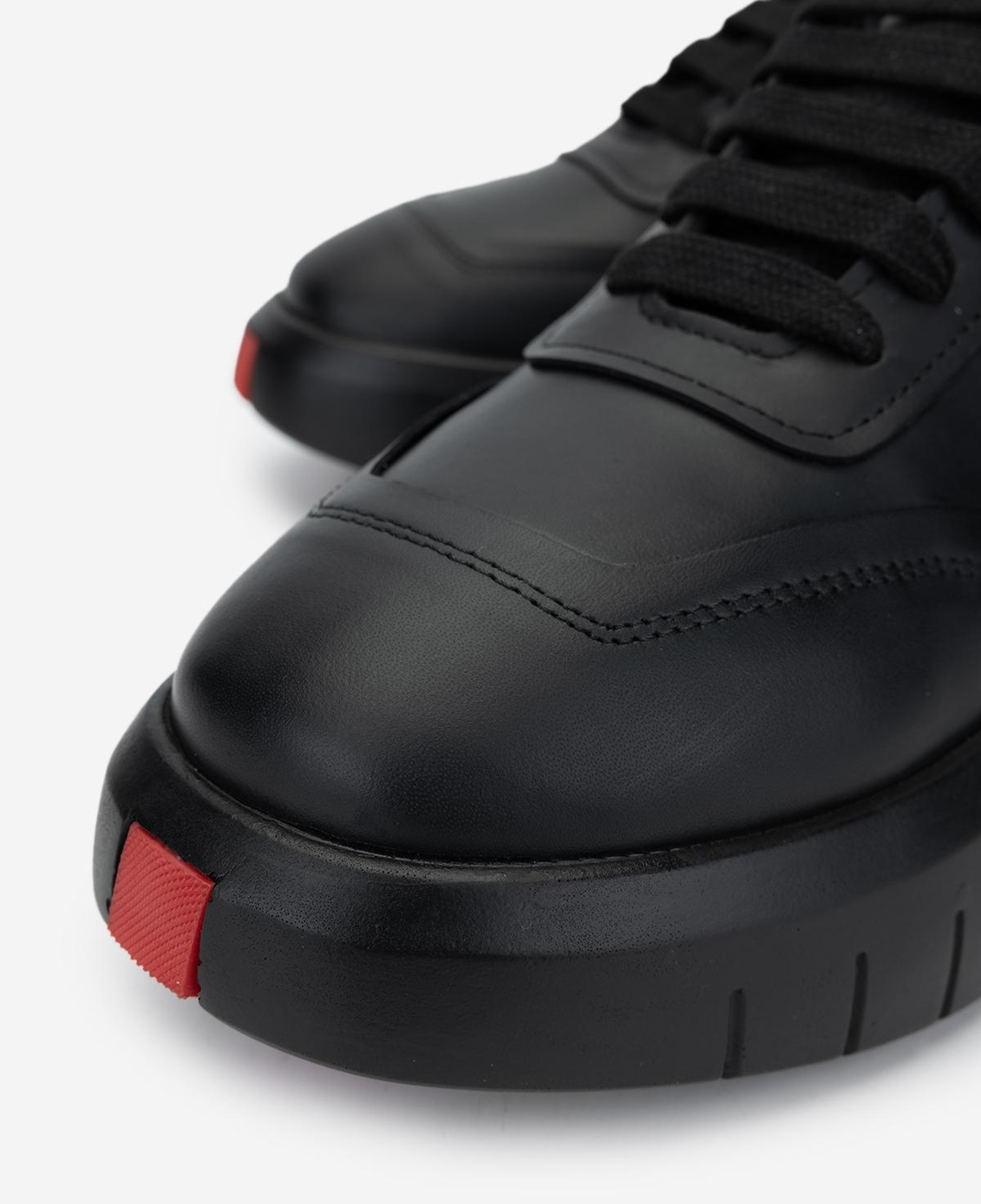 Valmenti Erkek Hakiki Deri Siyah Sneakers & Spor Ayakkabı