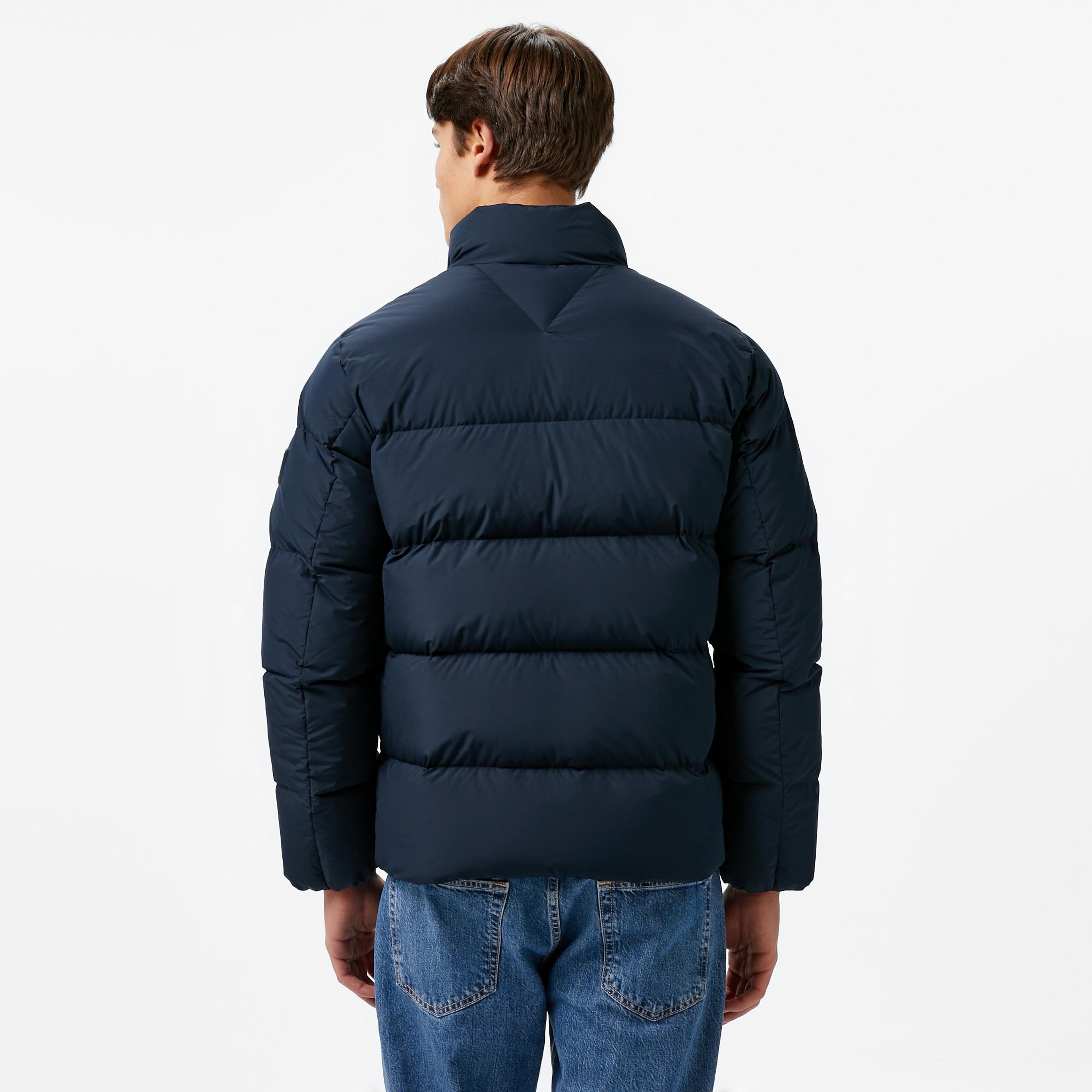 Tommy Hilfiger Down Puffer Erkek Mavi Mont