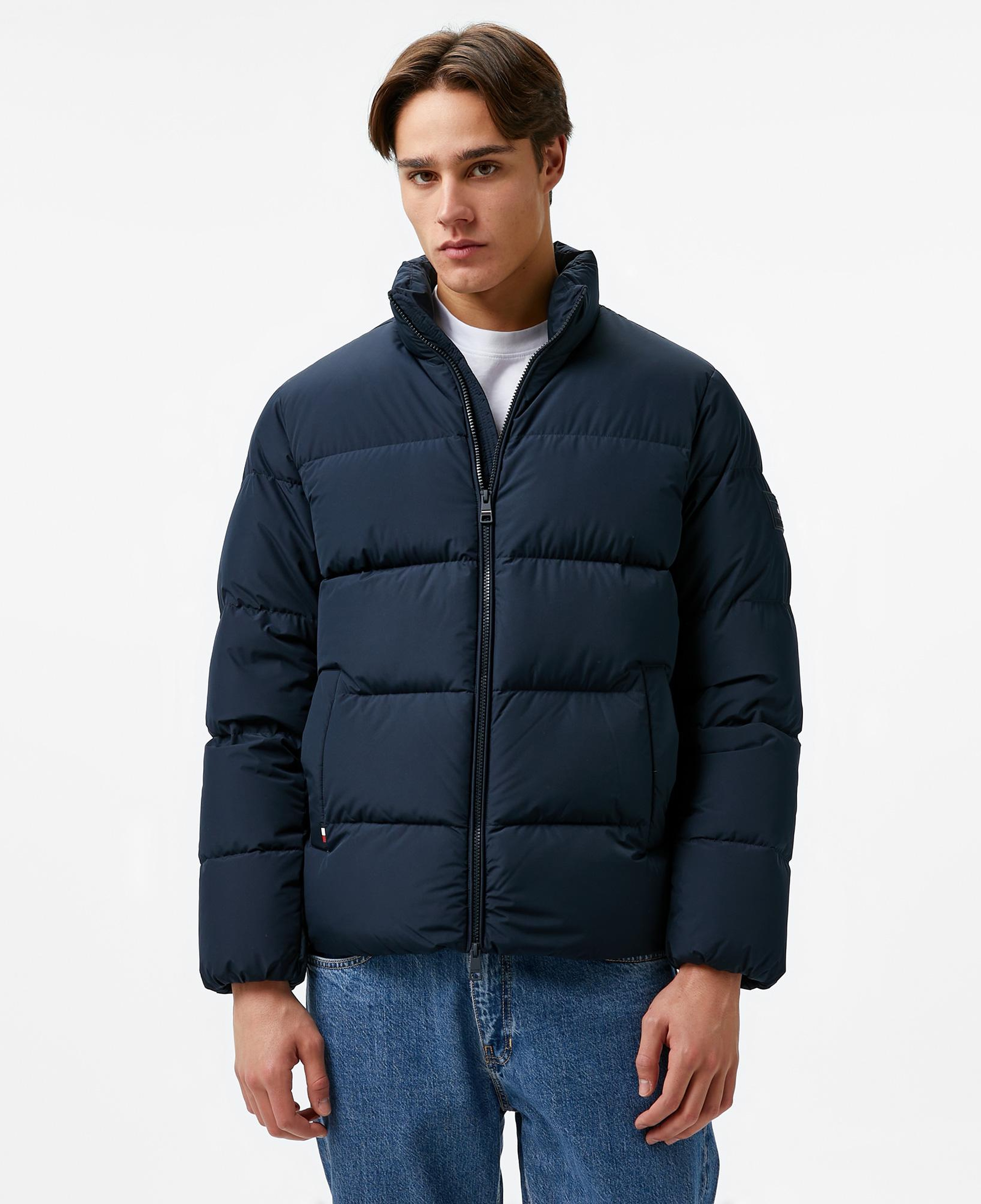 Tommy Hilfiger Down Puffer Erkek Mavi Mont