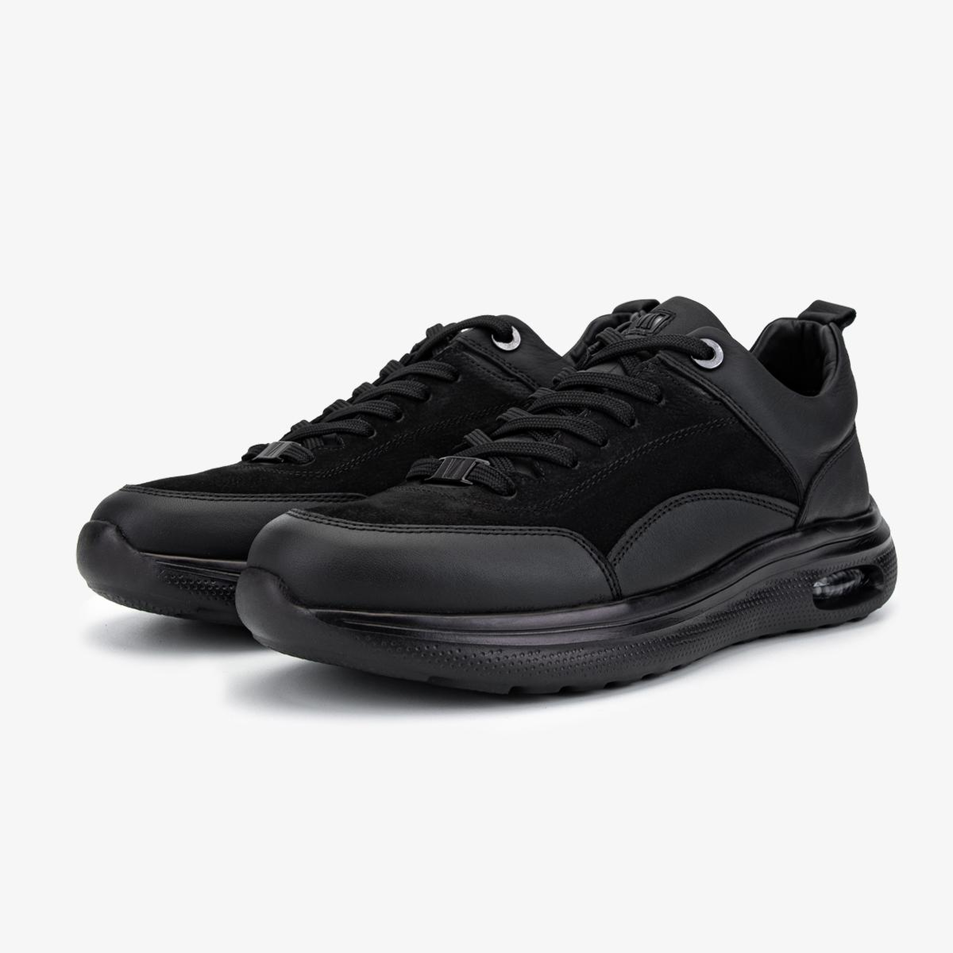 Valmenti Erkek Hakiki Deri Siyah Sneakers & Spor Ayakkabı