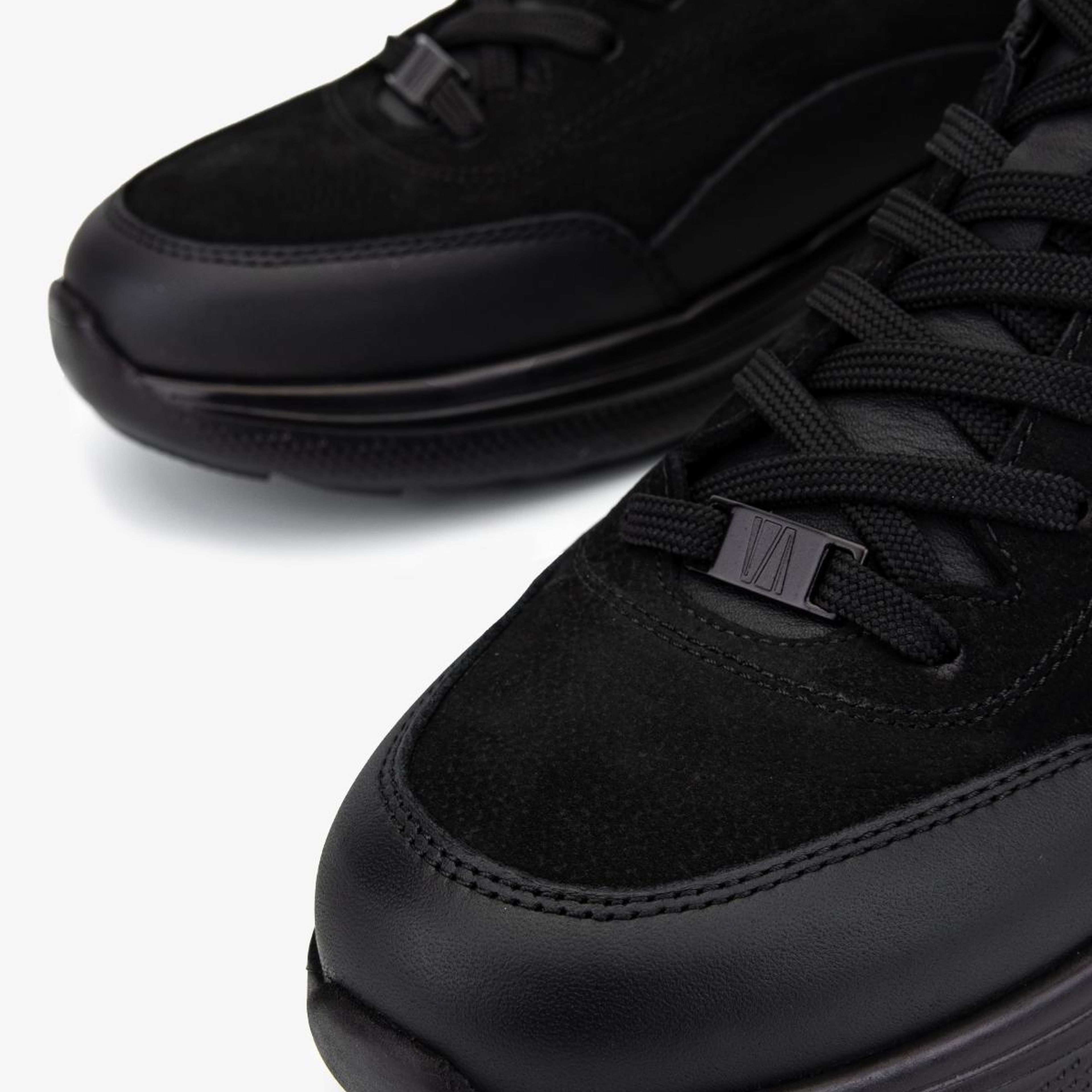 Valmenti Erkek Hakiki Deri Siyah Sneakers & Spor Ayakkabı