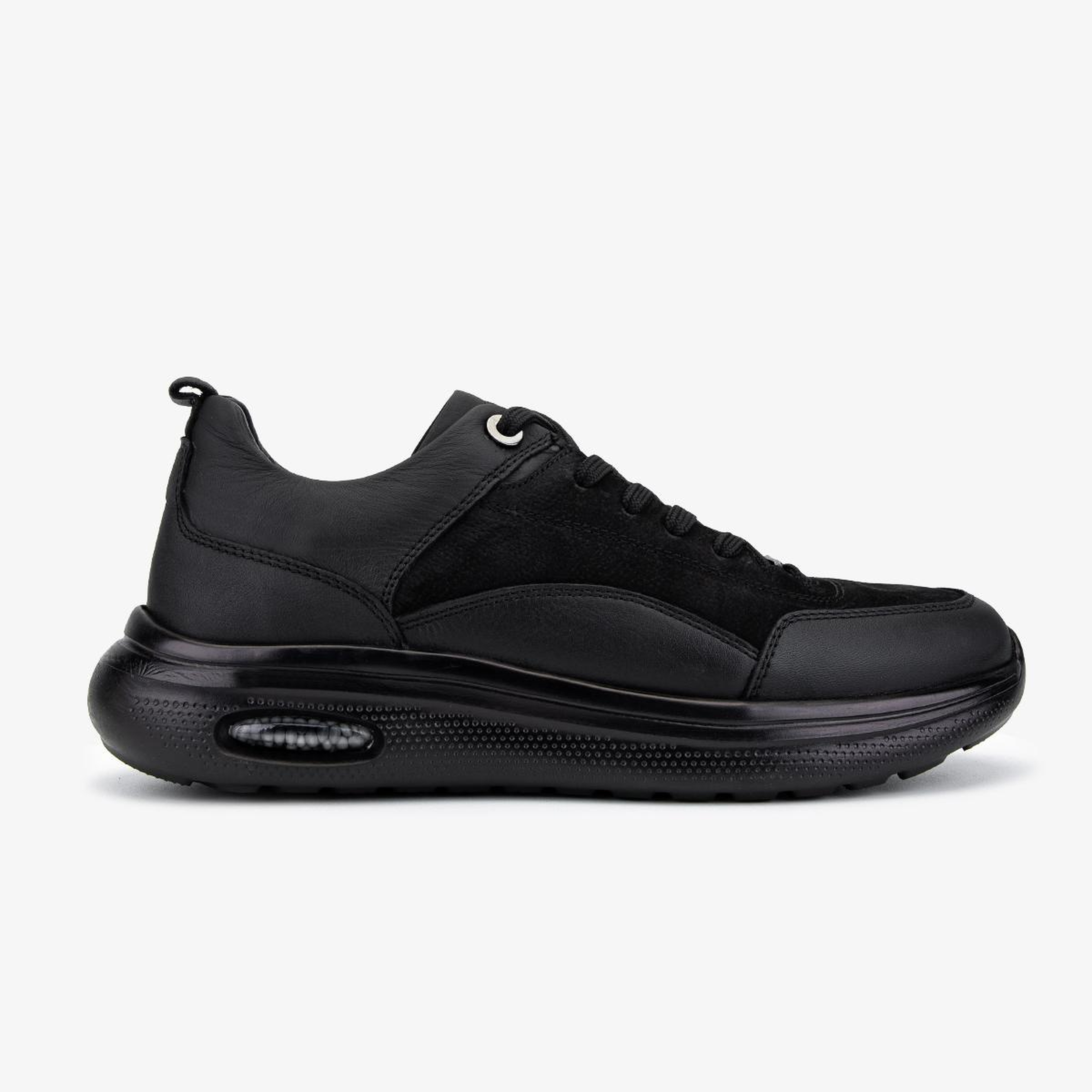 Valmenti Erkek Hakiki Deri Siyah Sneakers & Spor Ayakkabı
