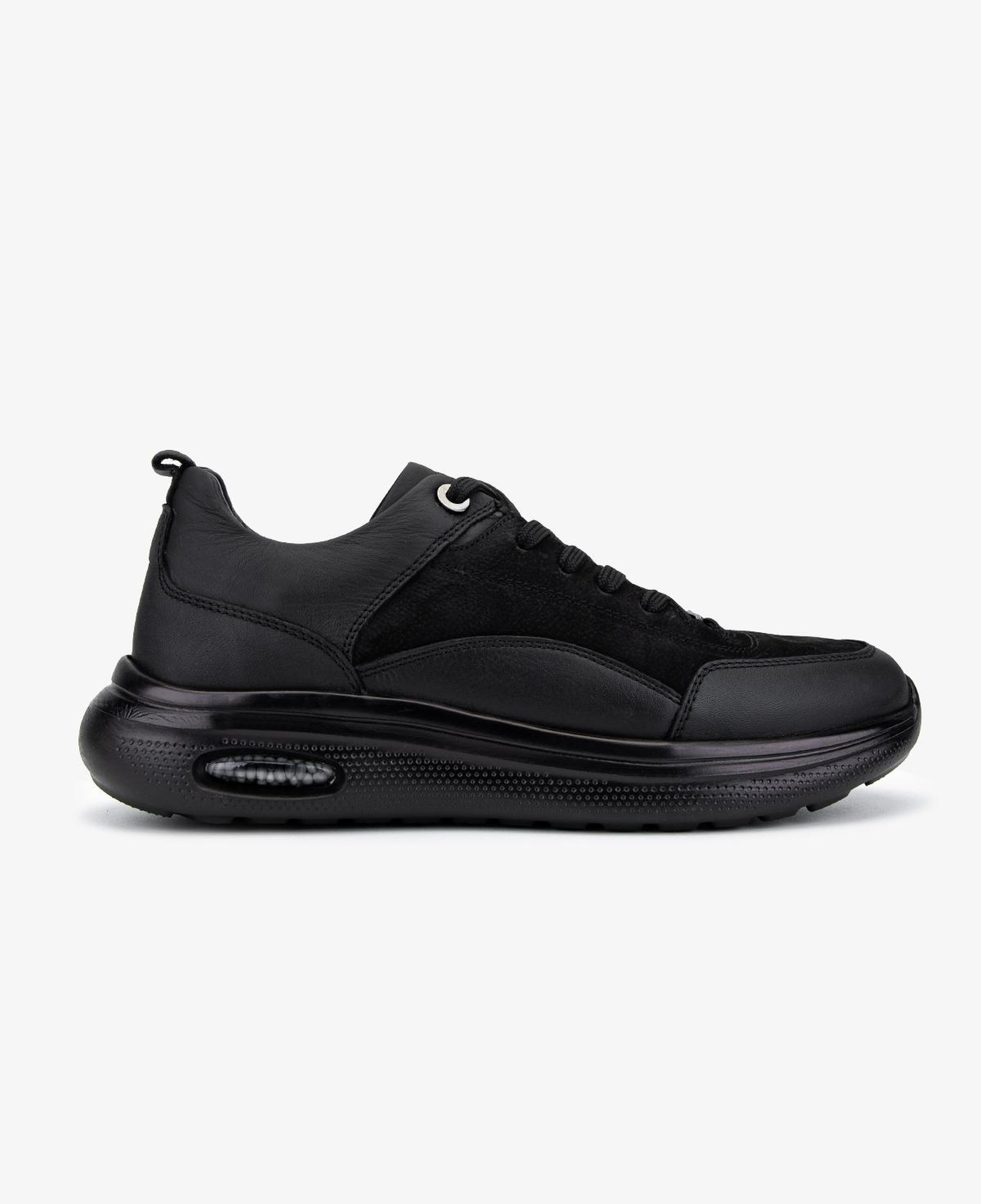 Valmenti Erkek Hakiki Deri Siyah Sneakers & Spor Ayakkabı