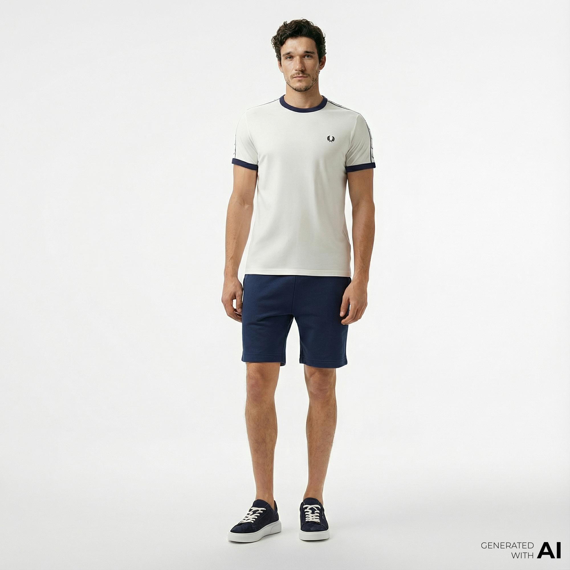 Fred Perry 1952 Sweat Erkek Mavi Şort