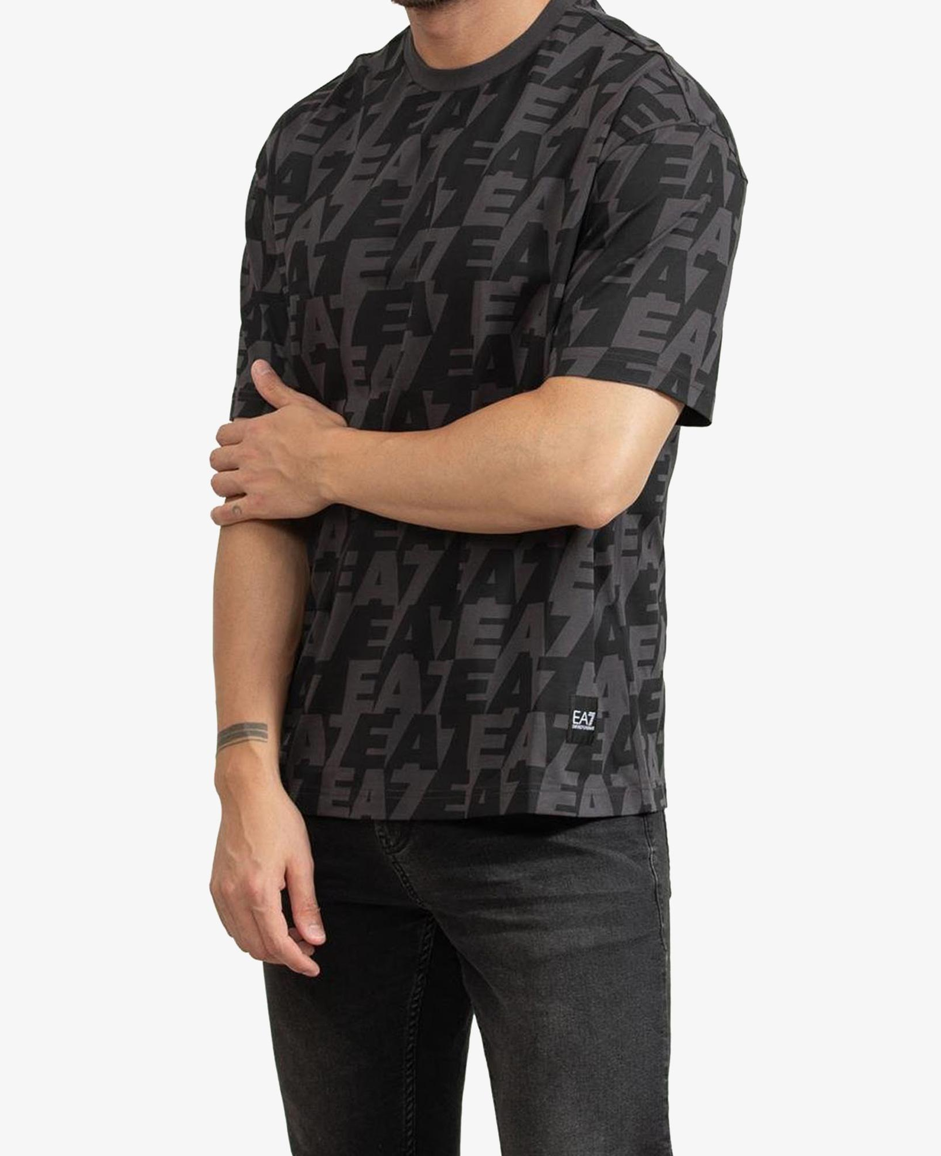 Emporio Armani Bisiklet Yaka Logo Erkek Siyah T-Shirt