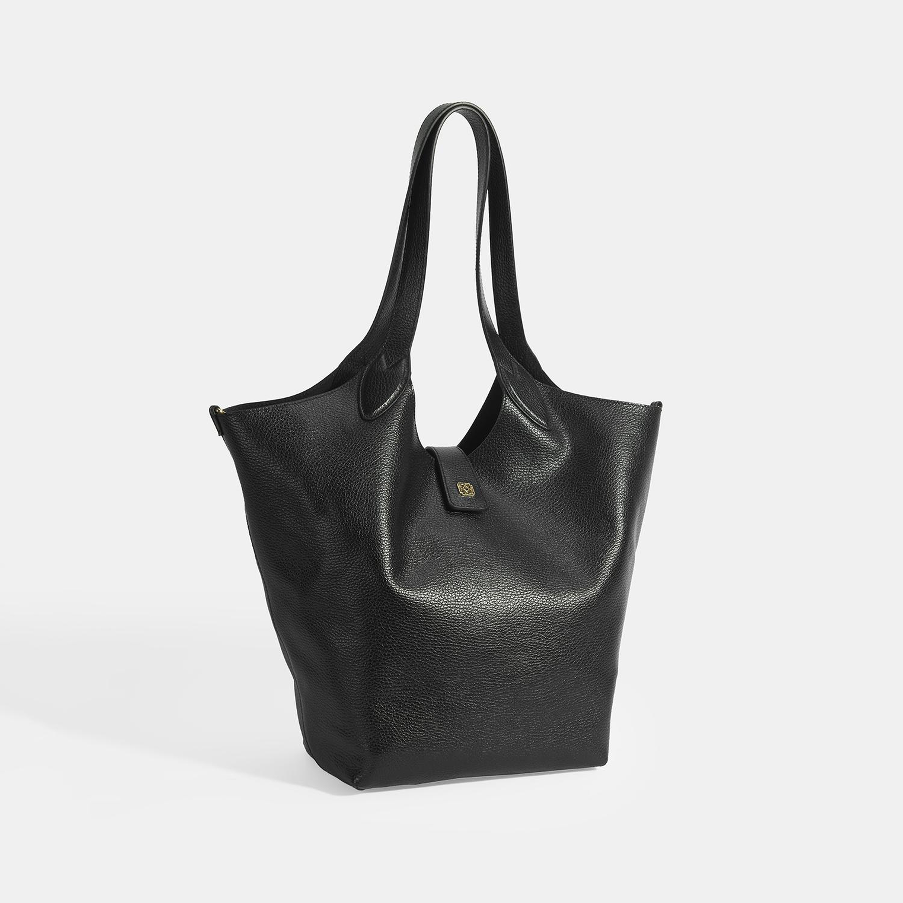 Kadın Siyah Deri Omuz Çantası