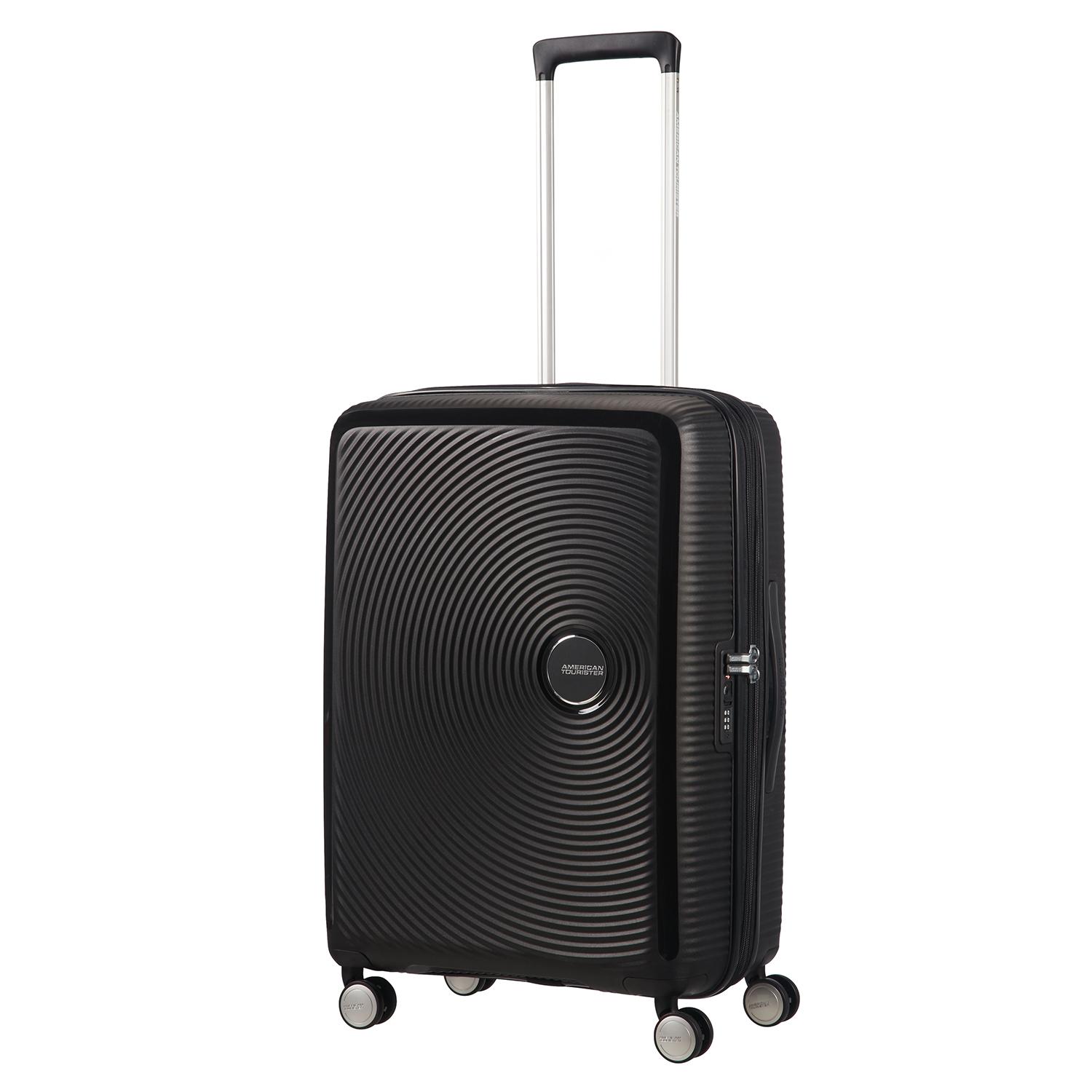American Tourister Siyah Soundbox - Körüklü 67 cm Orta Boy Sert Valiz