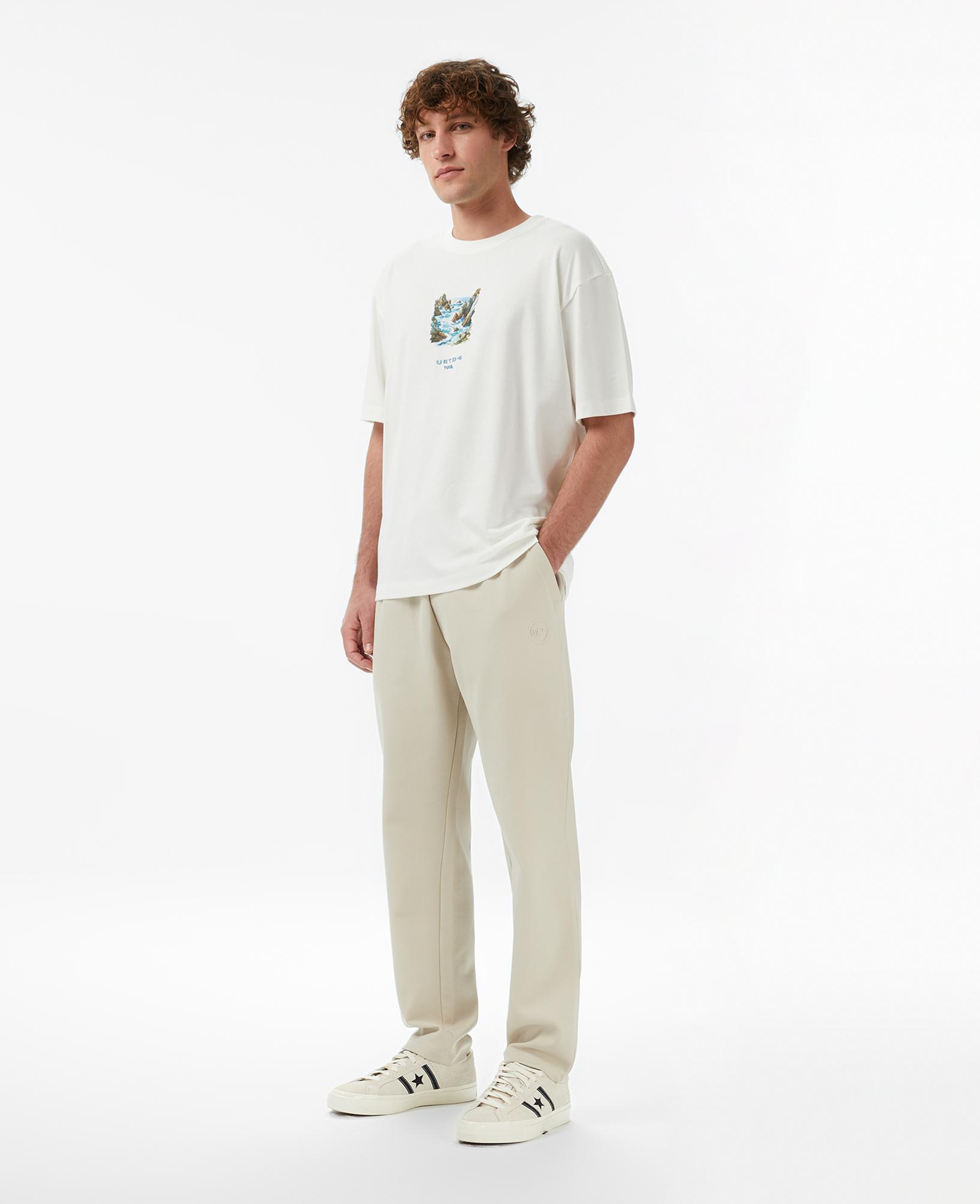 UNITED4 Regular Fit Erkek Krem Eşofman Altı