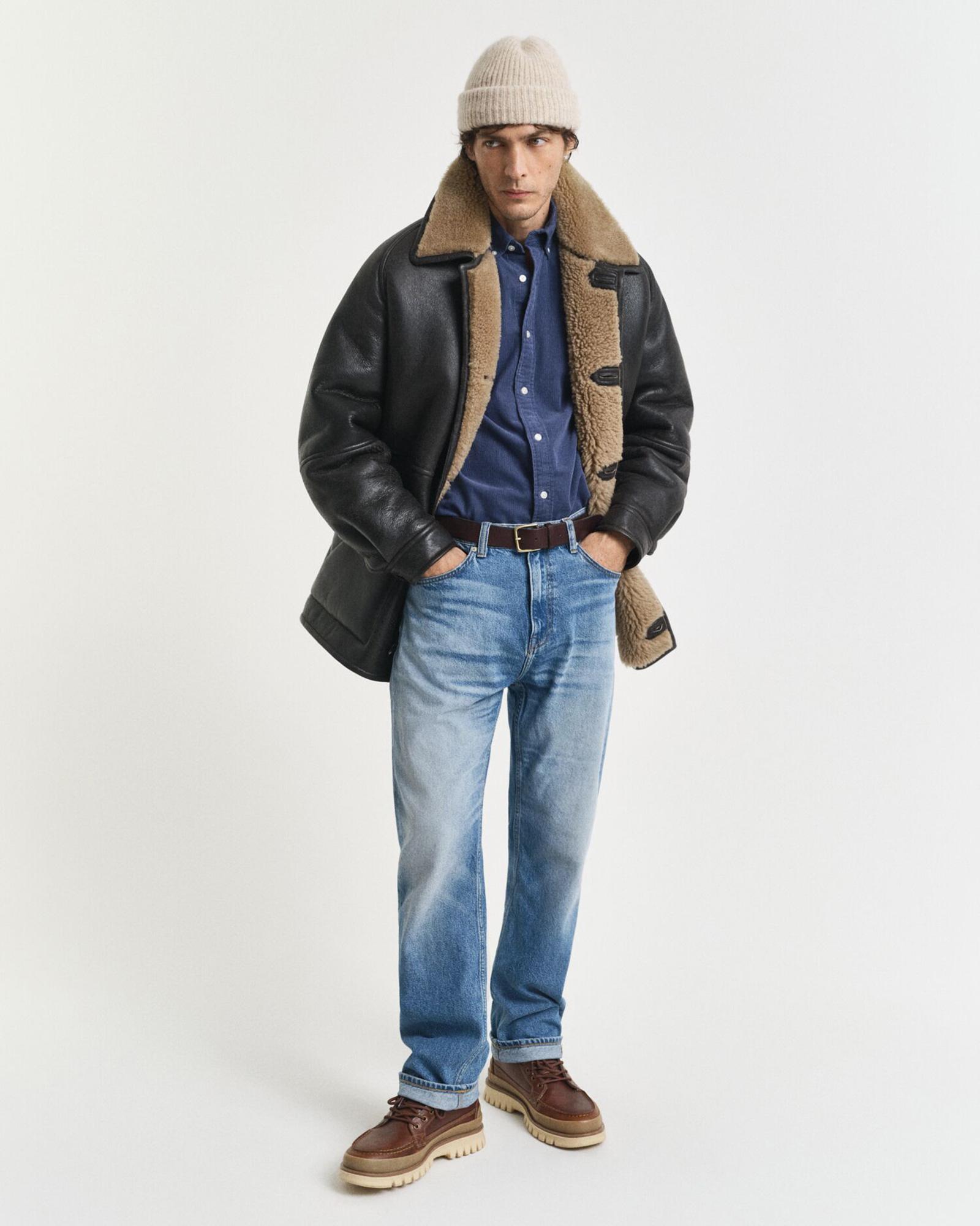 GANT Erkek Mavi Regular Fit Düğmeli Gömlek