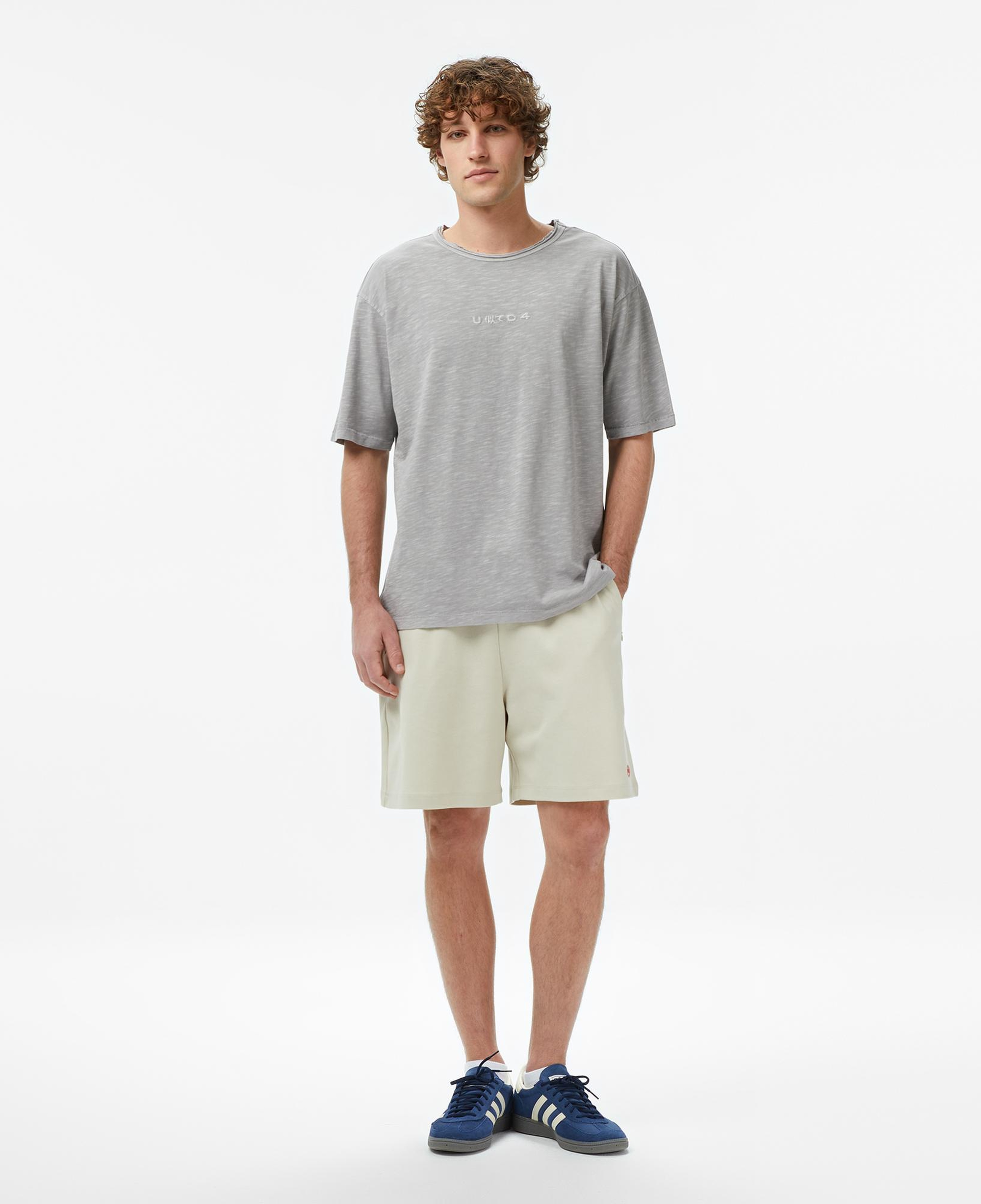 UNITED4 Regular Fit Erkek Krem Şort