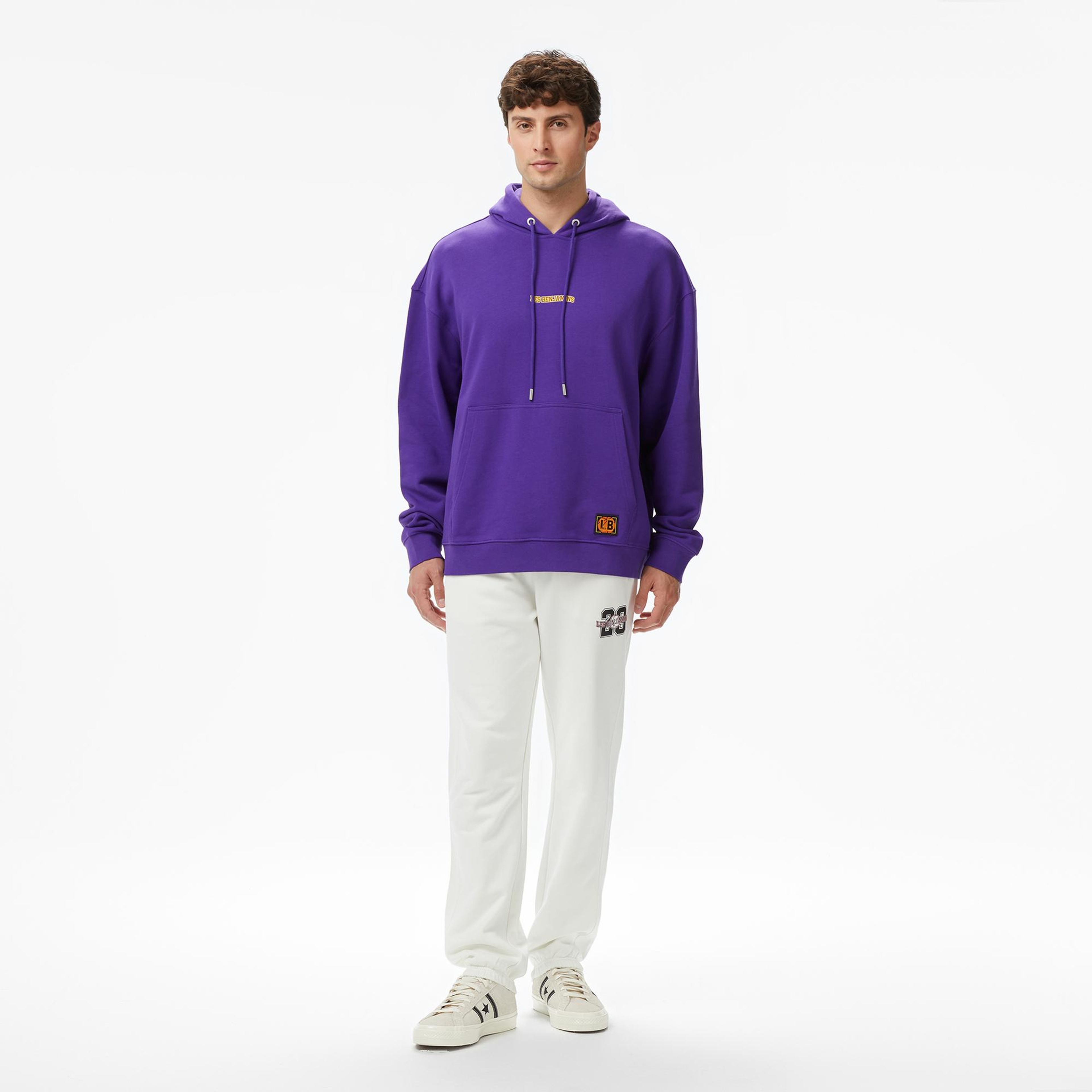 Les Benjamins Essentials 703 Erkek Mor Sweatshirt