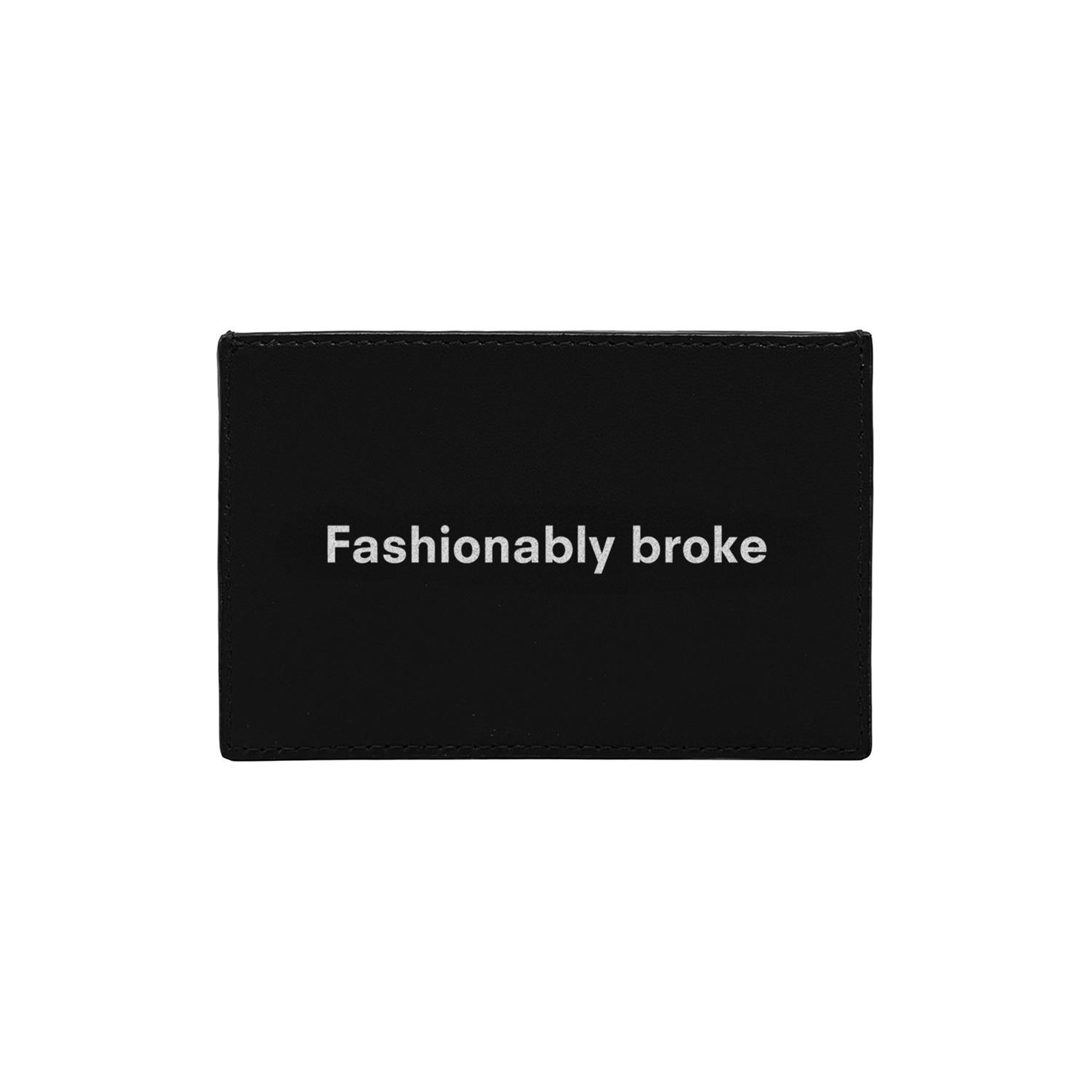 Fashionably Broke KeinxDesa Siyah Deri Kartlık
