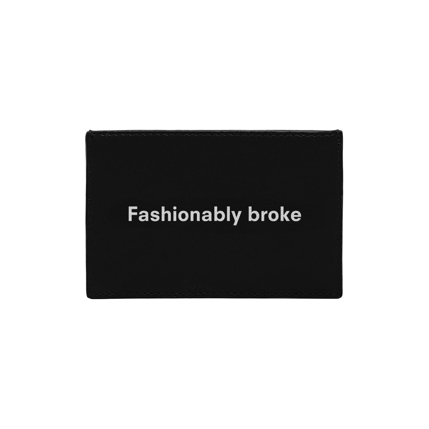 Fashionably Broke KeinxDesa Siyah Deri Kartlık