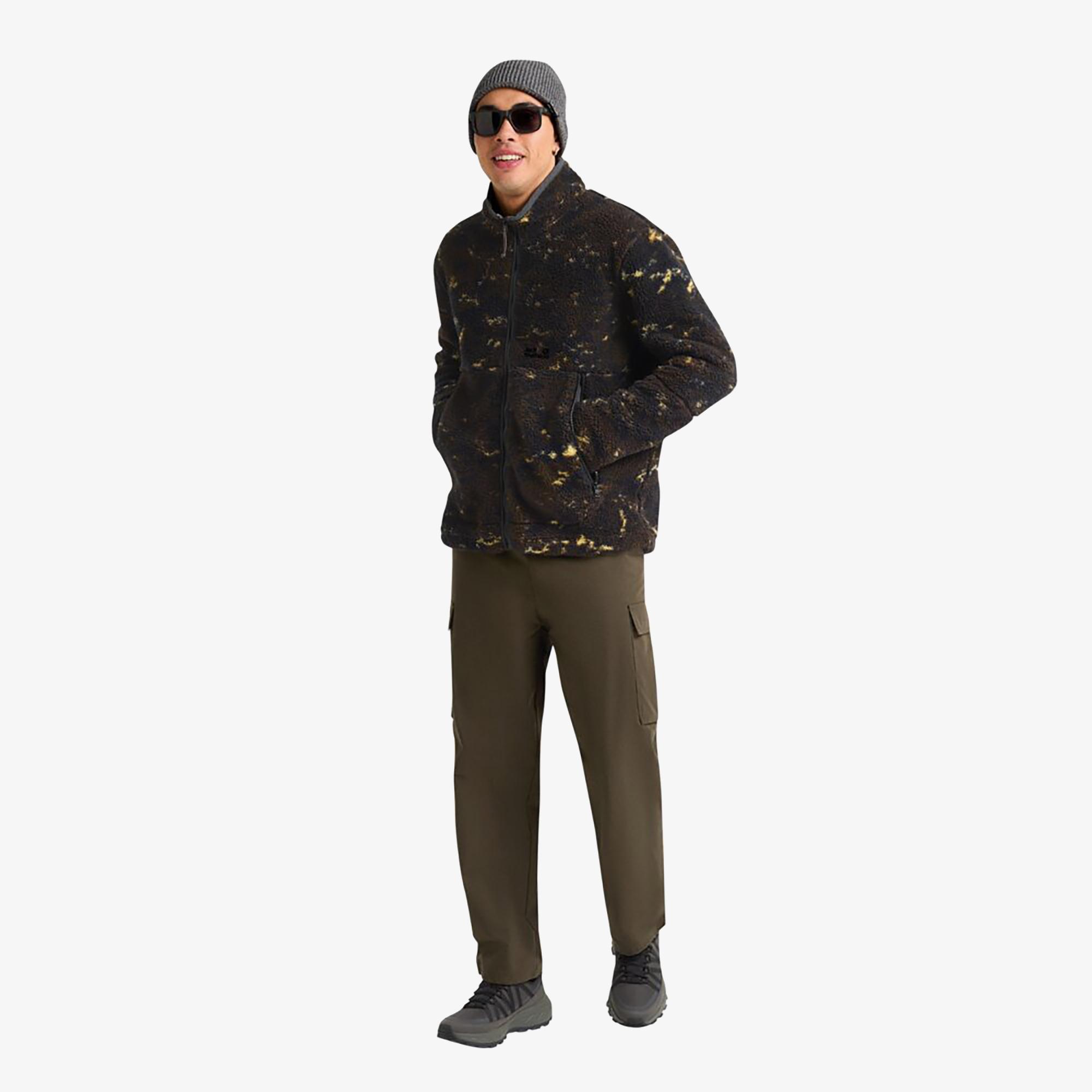 Jack Wolfskin Stone Lite Aop Erkek Kahverengi Outdoor Ceket