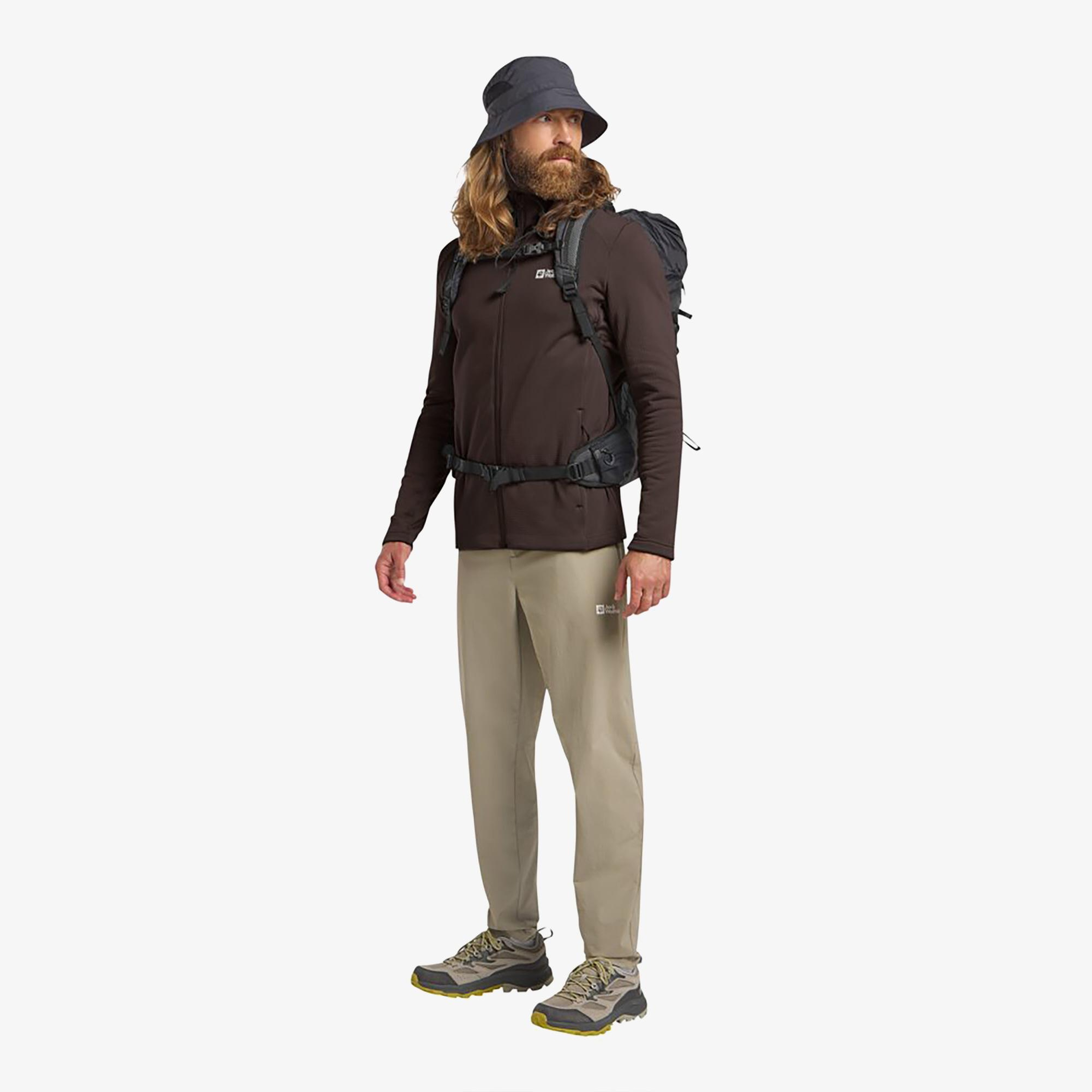 Jack Wolfskin Kolbenberg Full Zipped Erkek Kahverengi Ceket