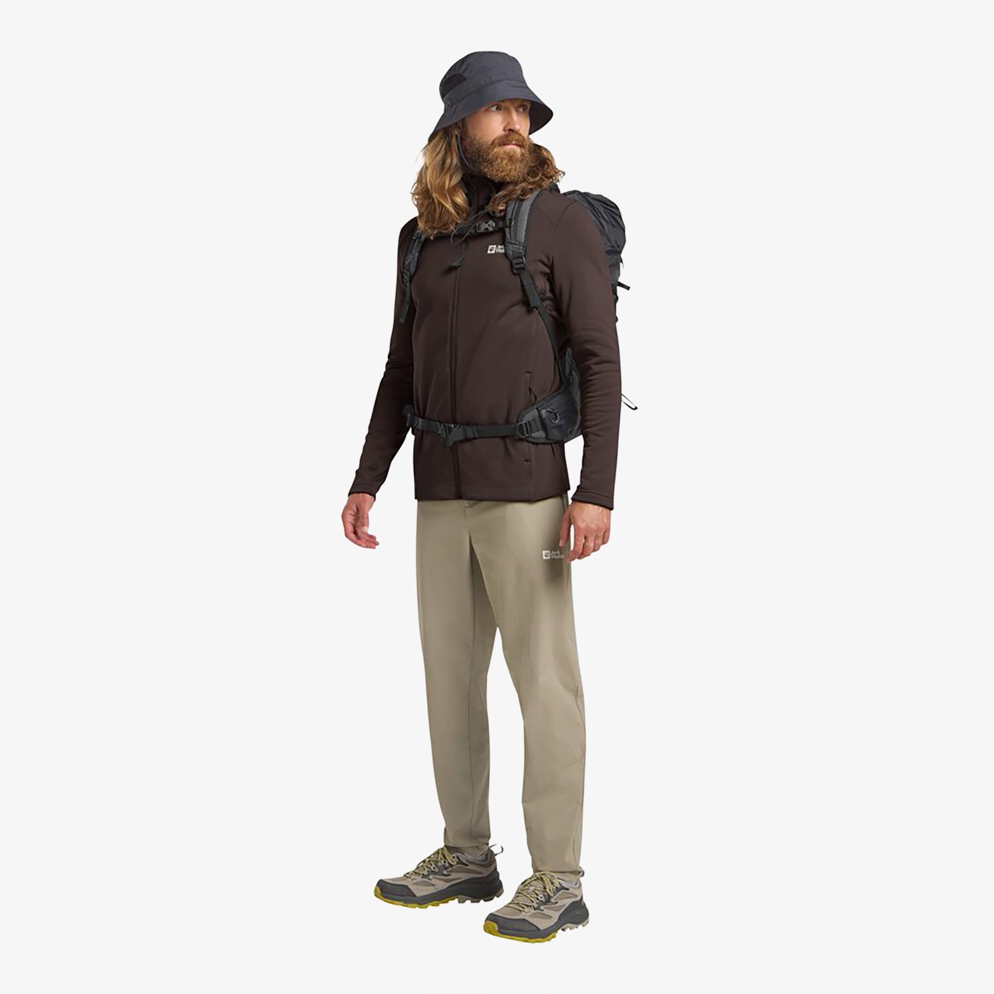 Jack Wolfskin Kolbenberg Full Zipped Erkek Kahverengi Ceket